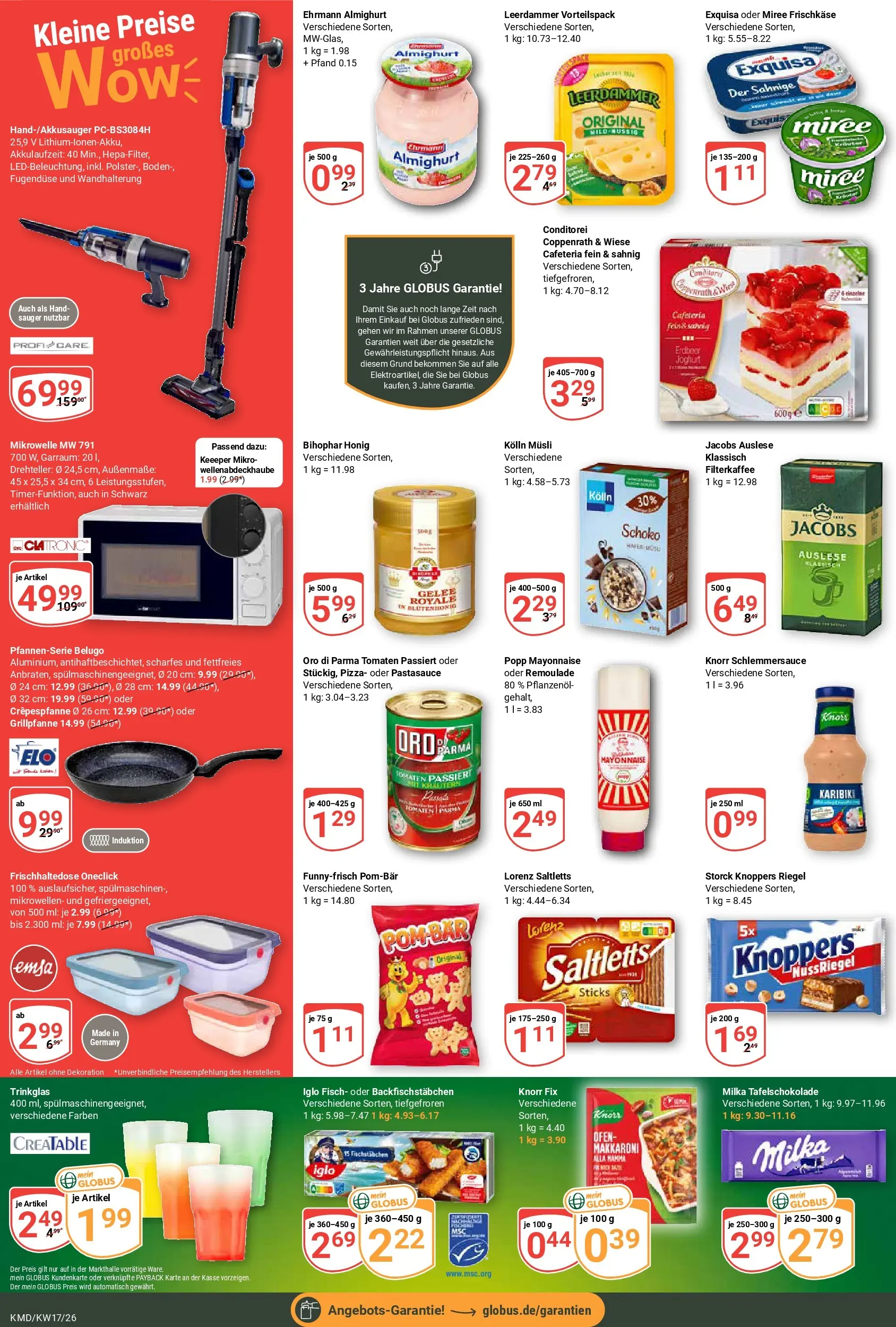 Globus Prospekt Köln	 (ab 20.04.2026) » Angebote online | Seite: 5 | Produkte: Musli, Ofen, Iglo, Frischkase