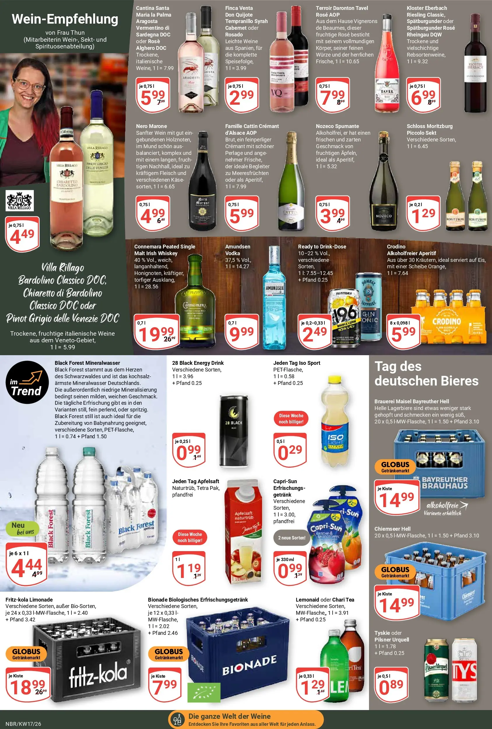 Globus Prospekt Neubrandenburg	 (ab 20.04.2026) » Angebote online | Seite: 16 | Produkte: Energy, Bionade, Apfelsaft, Fleisch