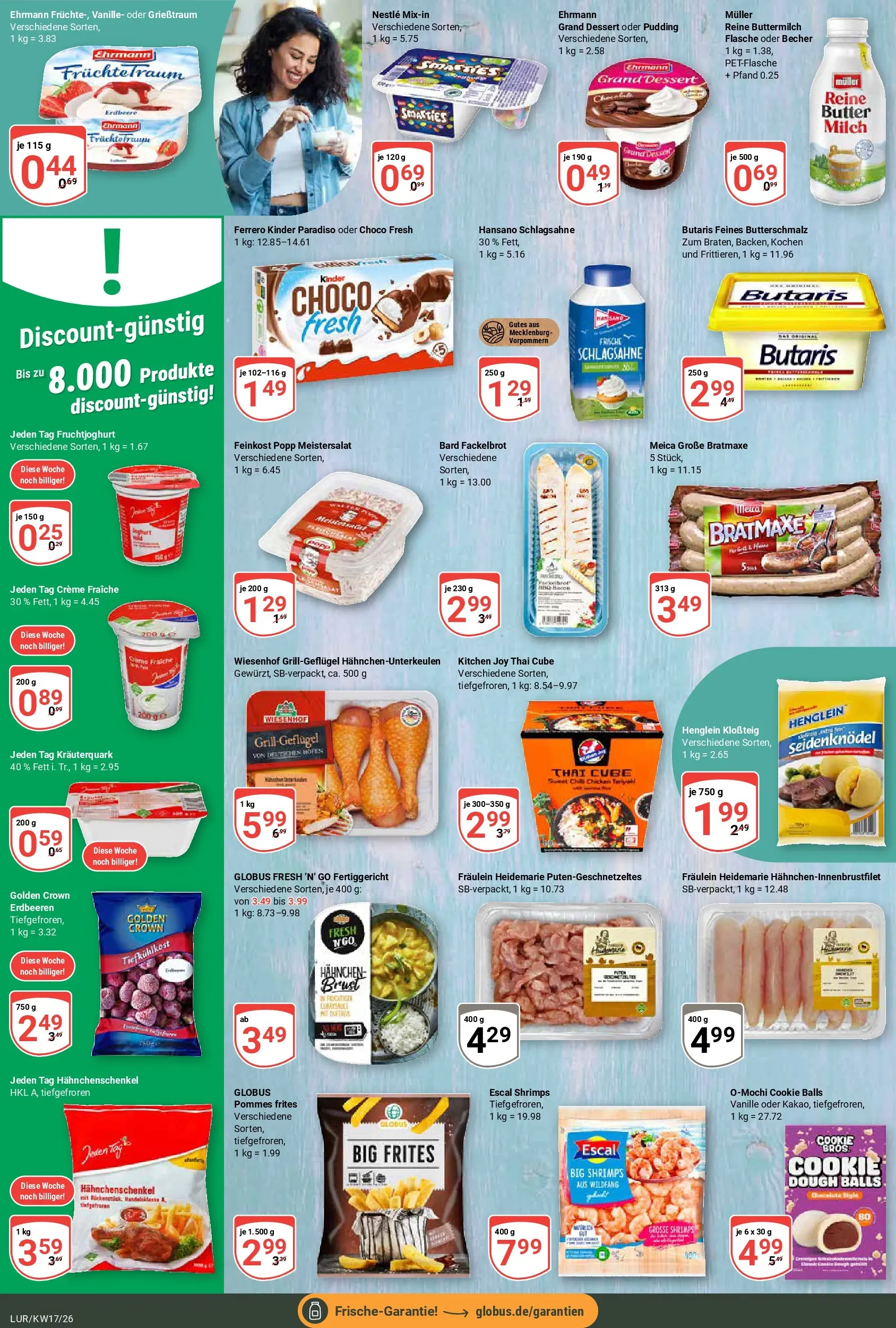 Globus Prospekt Hamburg	 (ab 20.04.2026) » Angebote online | Seite: 12 | Produkte: Butterschmalz, Schlagsahne, Hahnchenschenkel, Fruchtjoghurt