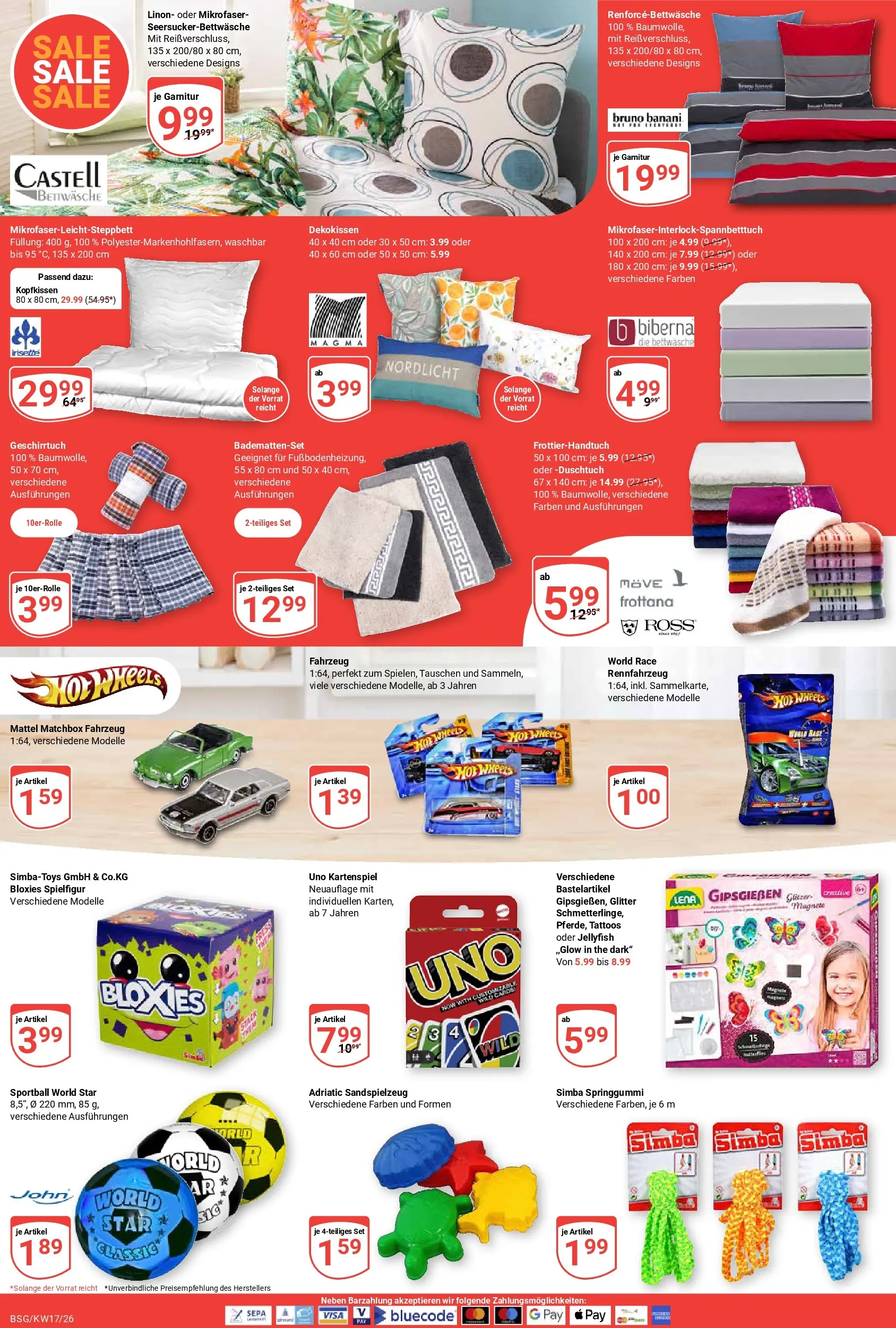 Globus Prospekt Braunschweig	 (ab 20.04.2026) » Angebote online | Seite: 19 | Produkte: Bettwäsche, Kopfkissen