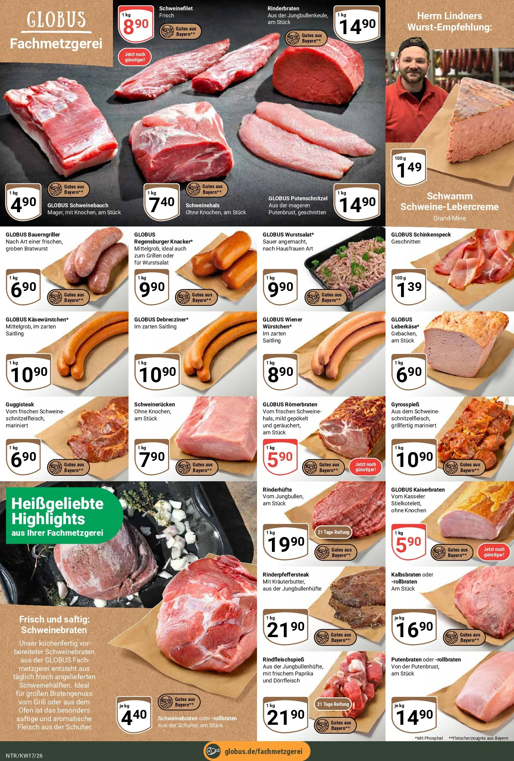 Globus Prospekt Neutraubling	 (ab 20.04.2026) » Angebote online | Seite: 8 | Produkte: Ofen, Schweinebauch, Schweinefilet, Fleisch