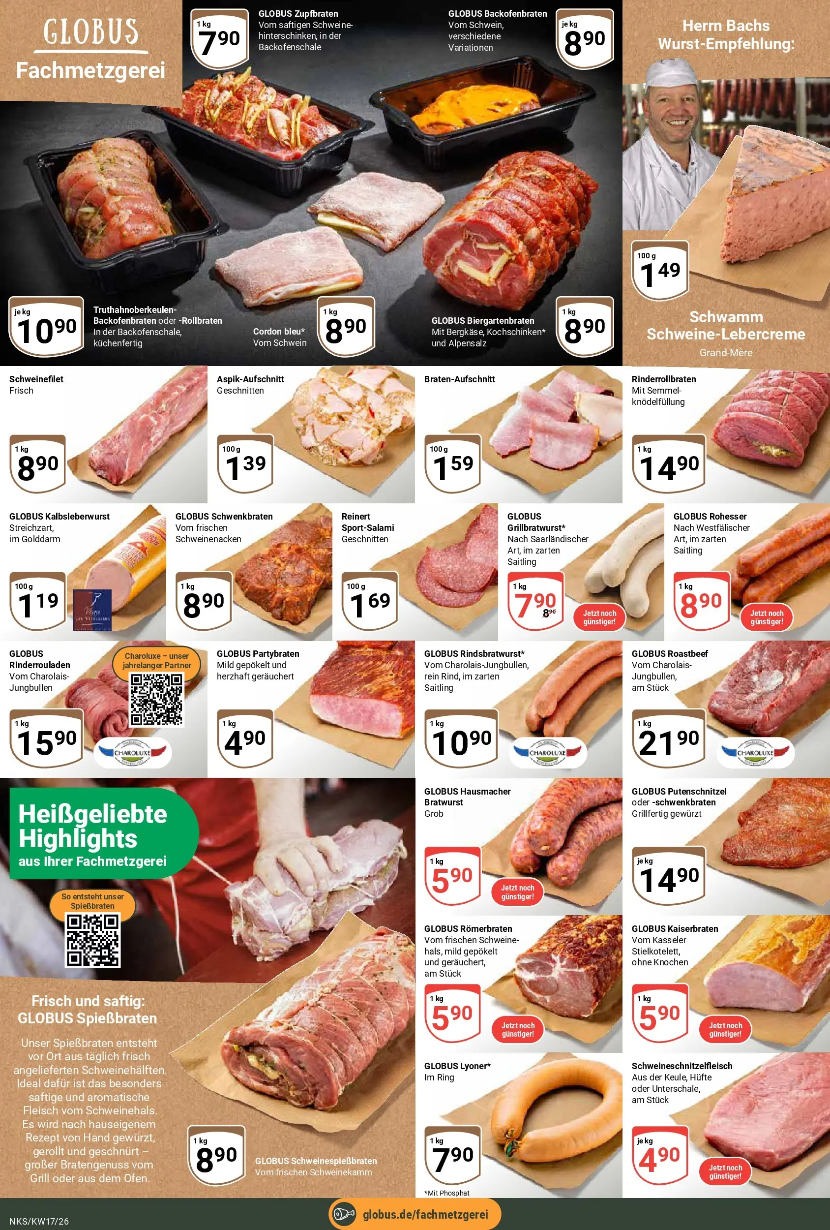 Globus Prospekt Neunkirchen	 (ab 20.04.2026) » Angebote online | Seite: 9 | Produkte: Grill, Bratwurst, Schweinefilet, Fleisch