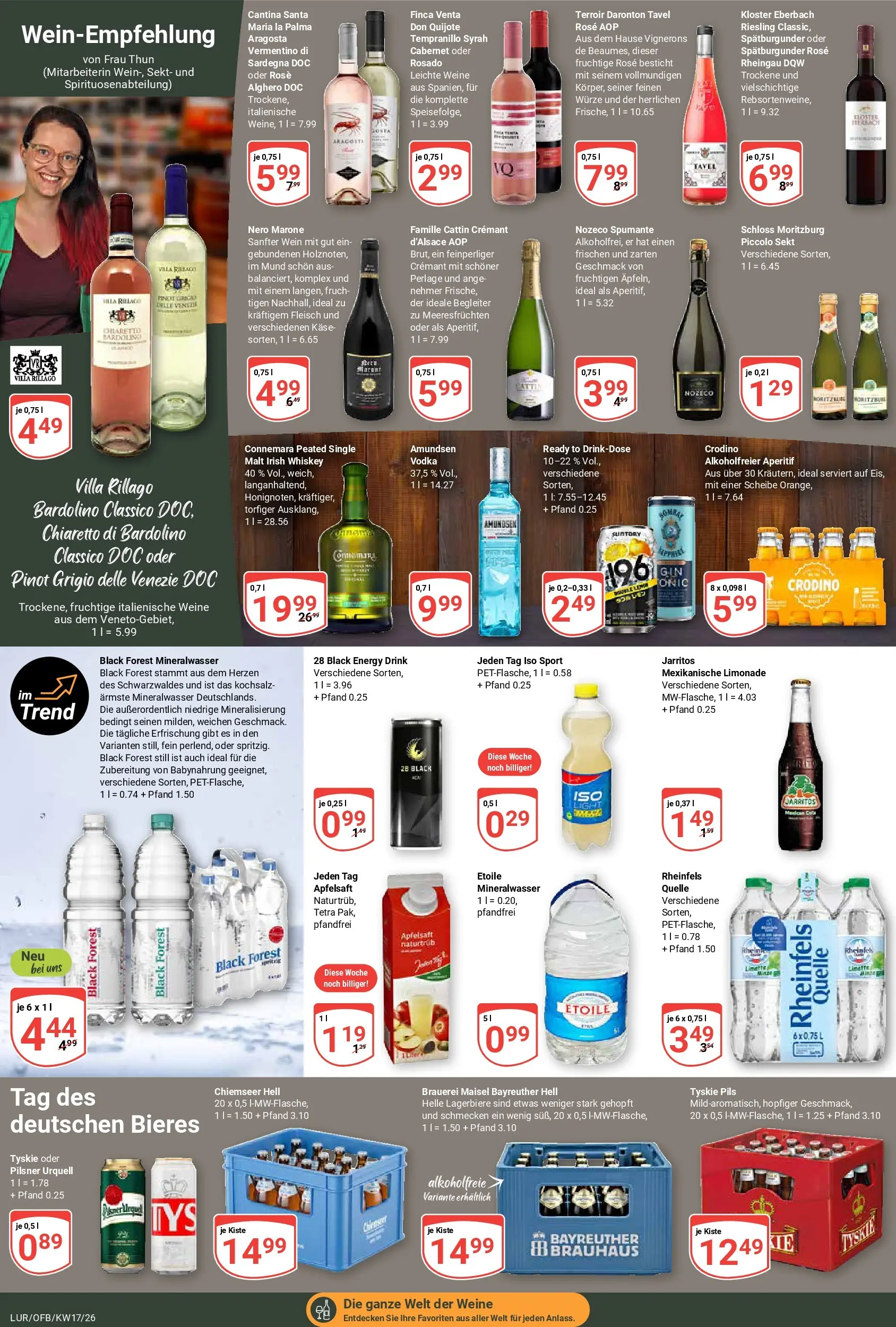 Globus Prospekt Hamburg	 (ab 20.04.2026) » Angebote online | Seite: 17 | Produkte: Bayreuther hell, Babynahrung, Vodka, Whiskey