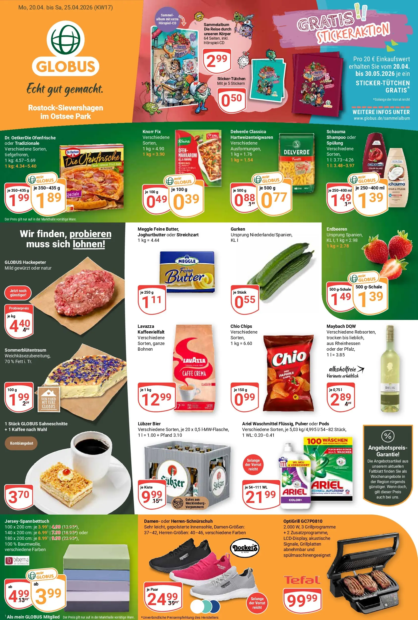 Globus Prospekt Lambrechtshagen	 (ab 20.04.2026) » Angebote online | Seite: 3 | Produkte: Ofen, Lavazza, Spülung, Erdbeeren