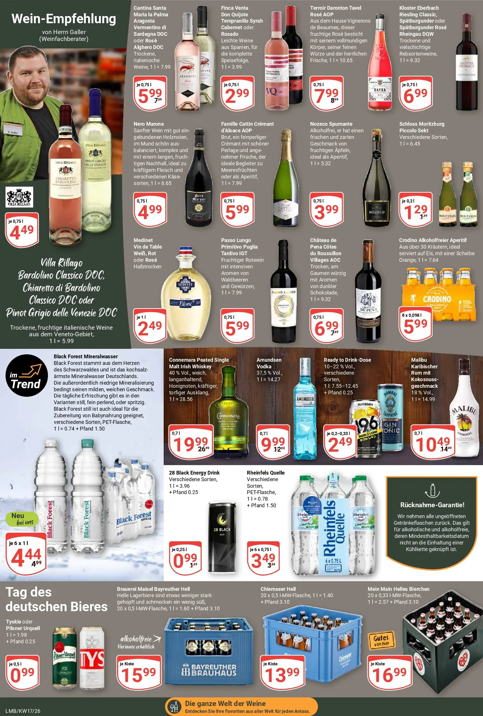 Globus Prospekt Limburg	 (ab 19.04.2026) » Angebote online | Seite: 18 | Produkte: Energy, Wein, Fleisch, Whiskey