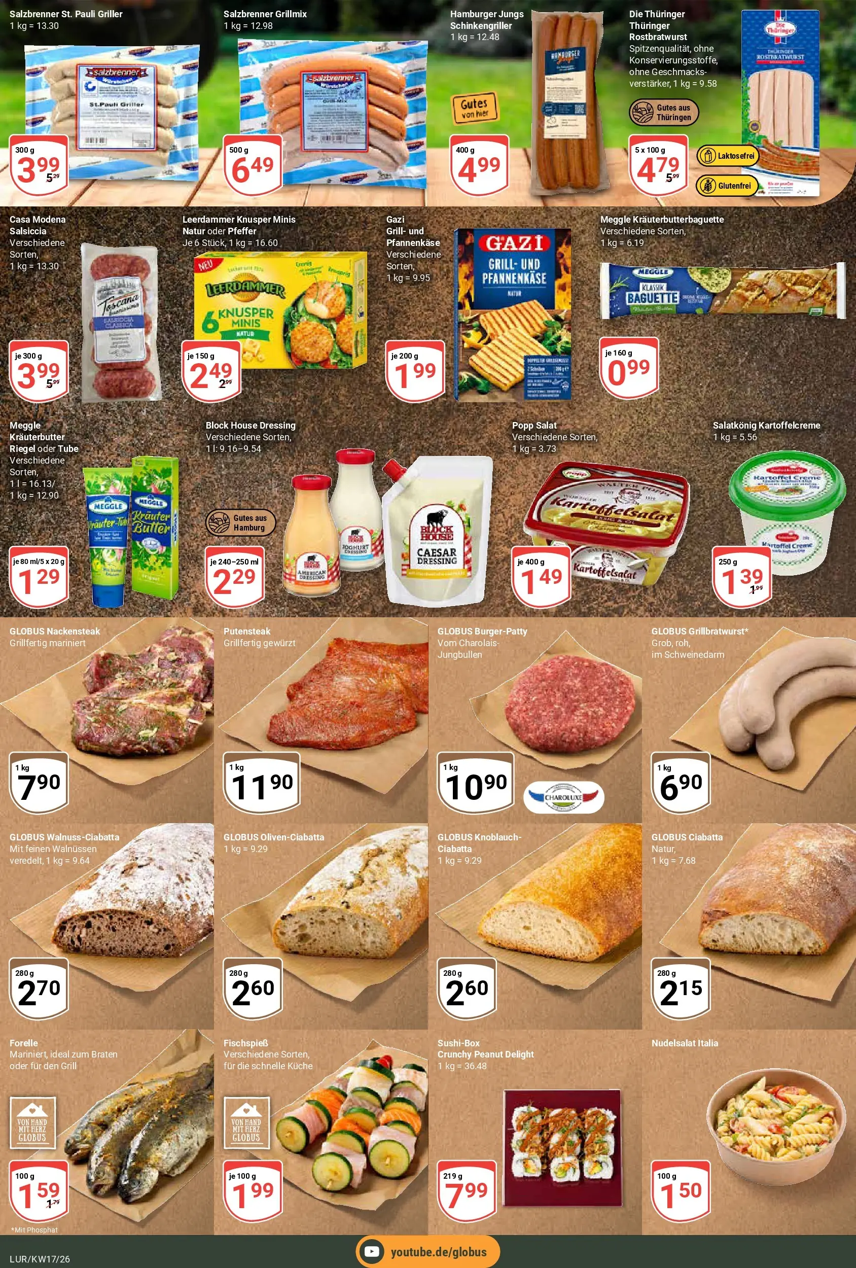 Globus Prospekt Hamburg	 (ab 20.04.2026) » Angebote online | Seite: 20 | Produkte: Baguette, Kräuterbutter, Griller, Salat