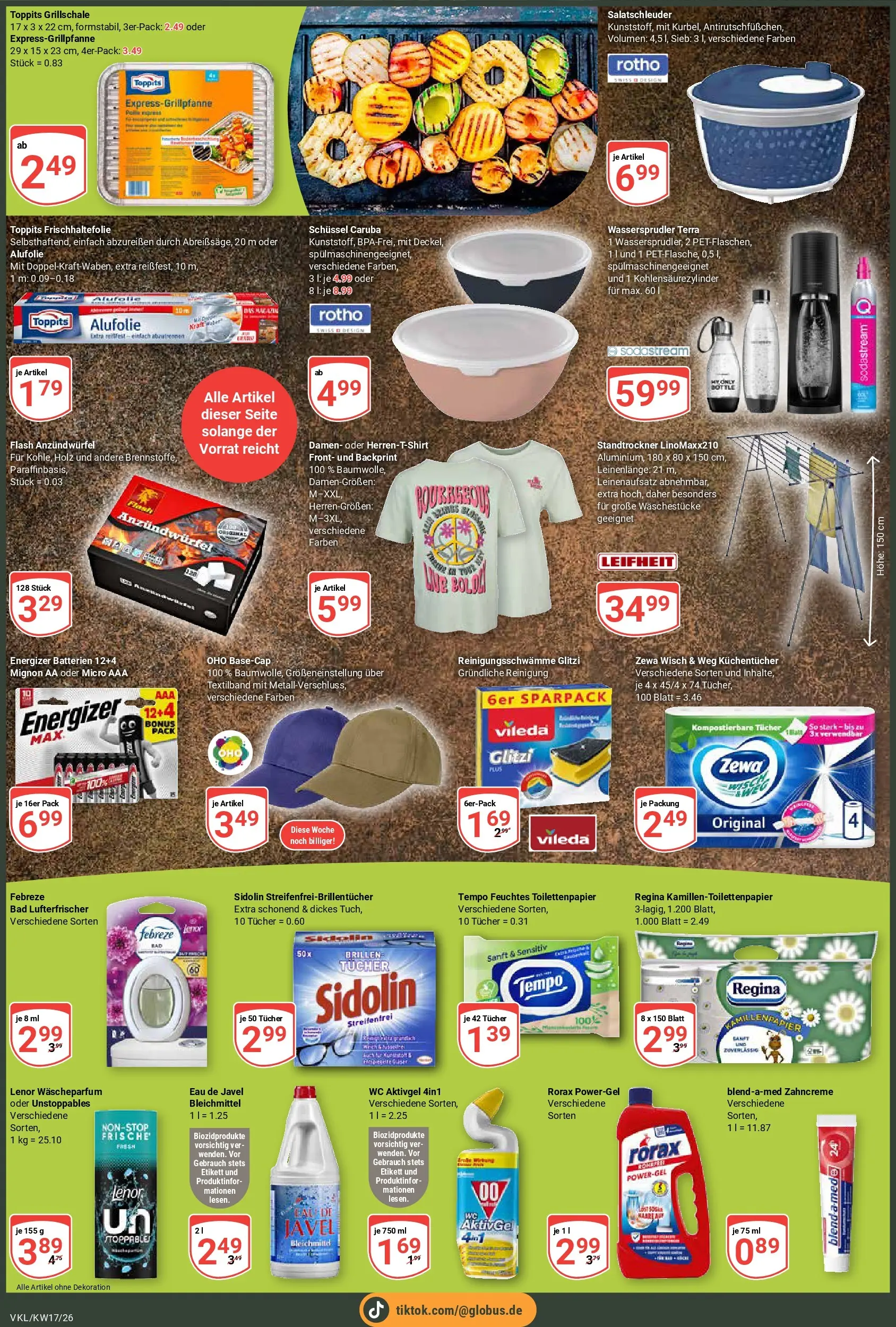 Globus Prospekt Völklingen	 (ab 20.04.2026) » Angebote online | Seite: 4 | Produkte: Lenor, Sodastream, Toilettenpapier, Feuchtes Toilettenpapier