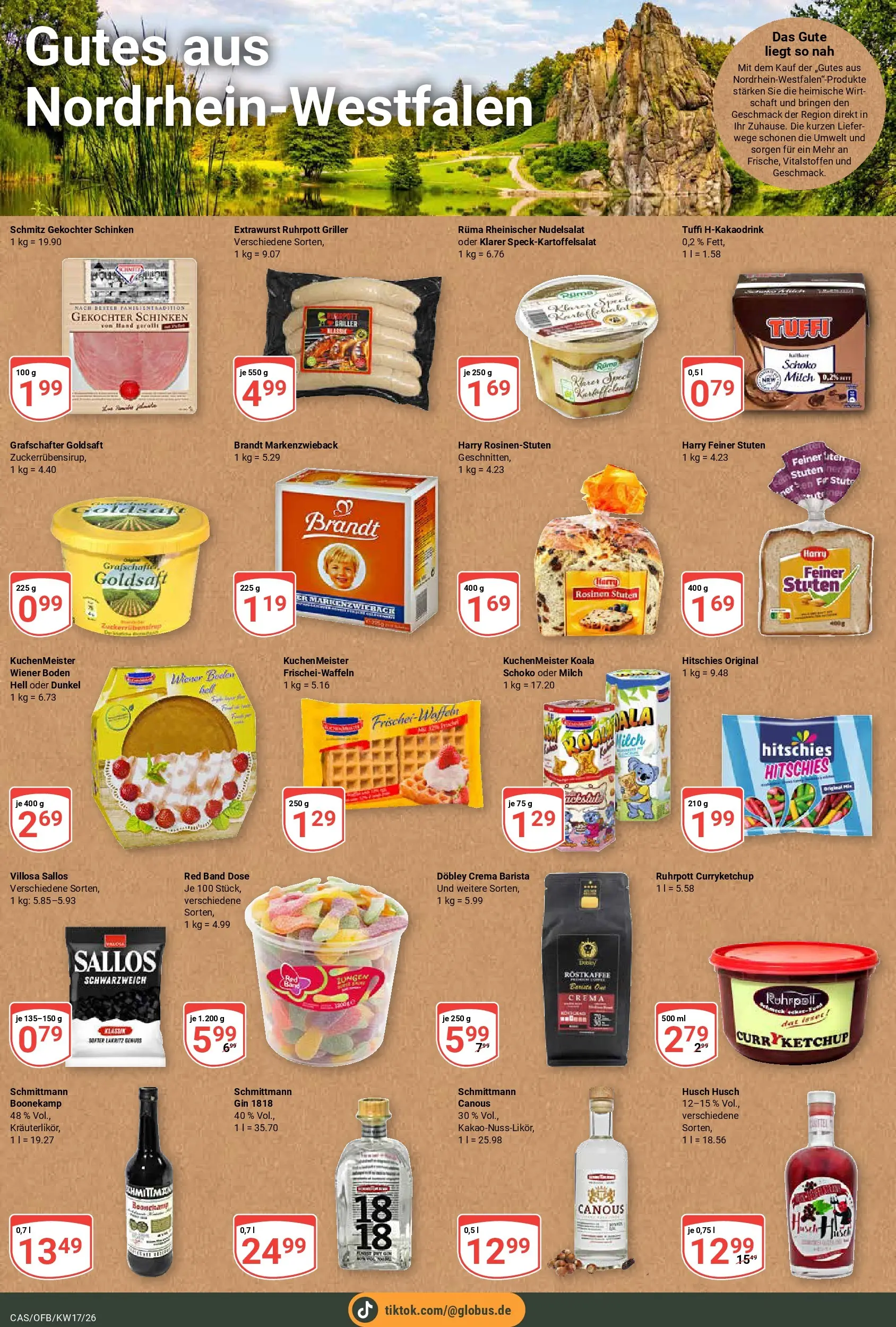 Globus Prospekt Castrop-Rauxel	 (ab 20.04.2026) » Angebote online | Seite: 15 | Produkte: Rosinen, Schinken, Gin, Griller