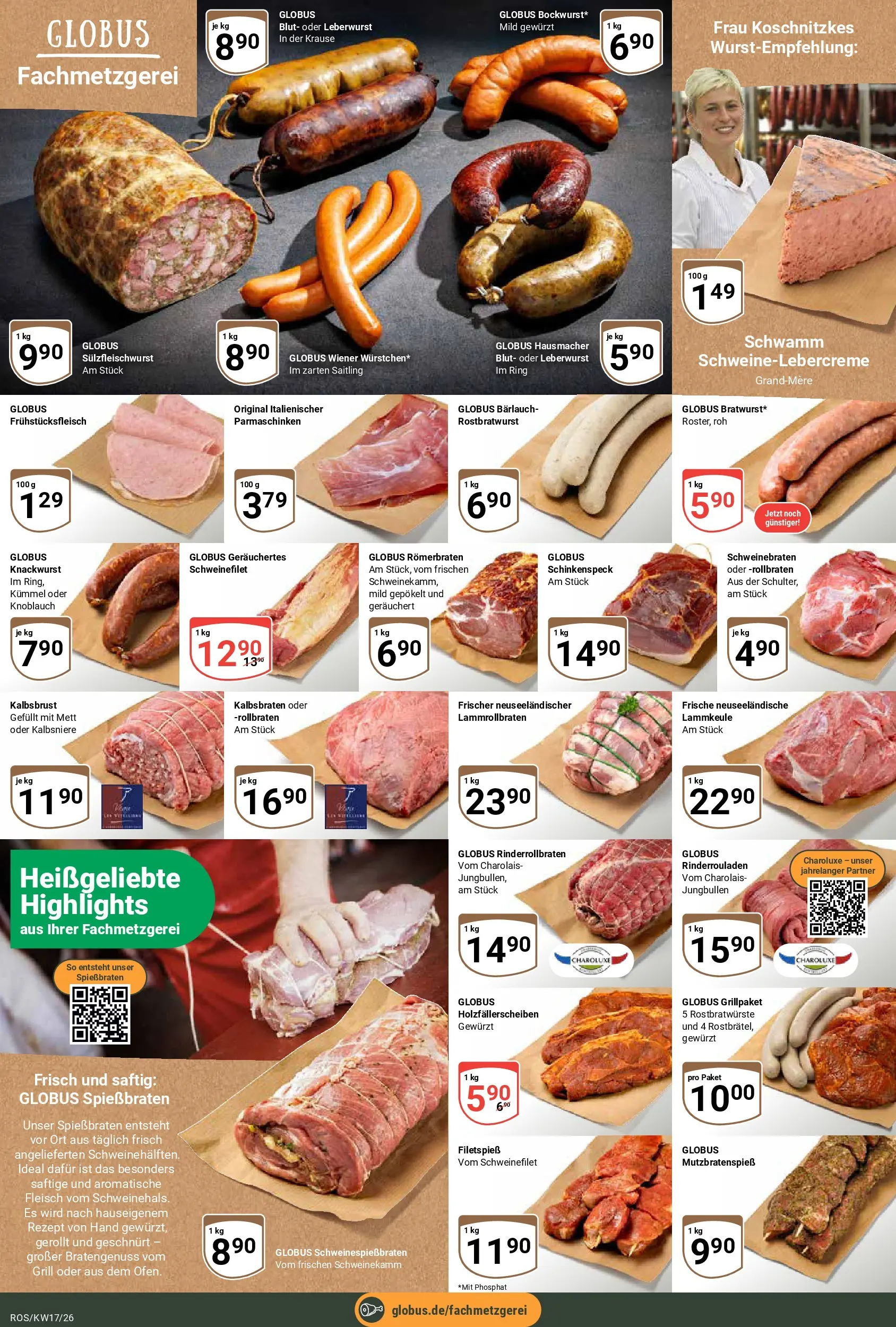 Globus Prospekt Lambrechtshagen	 (ab 20.04.2026) » Angebote online | Seite: 9 | Produkte: Lammkeule, Grill, Schweinefilet, Knoblauch
