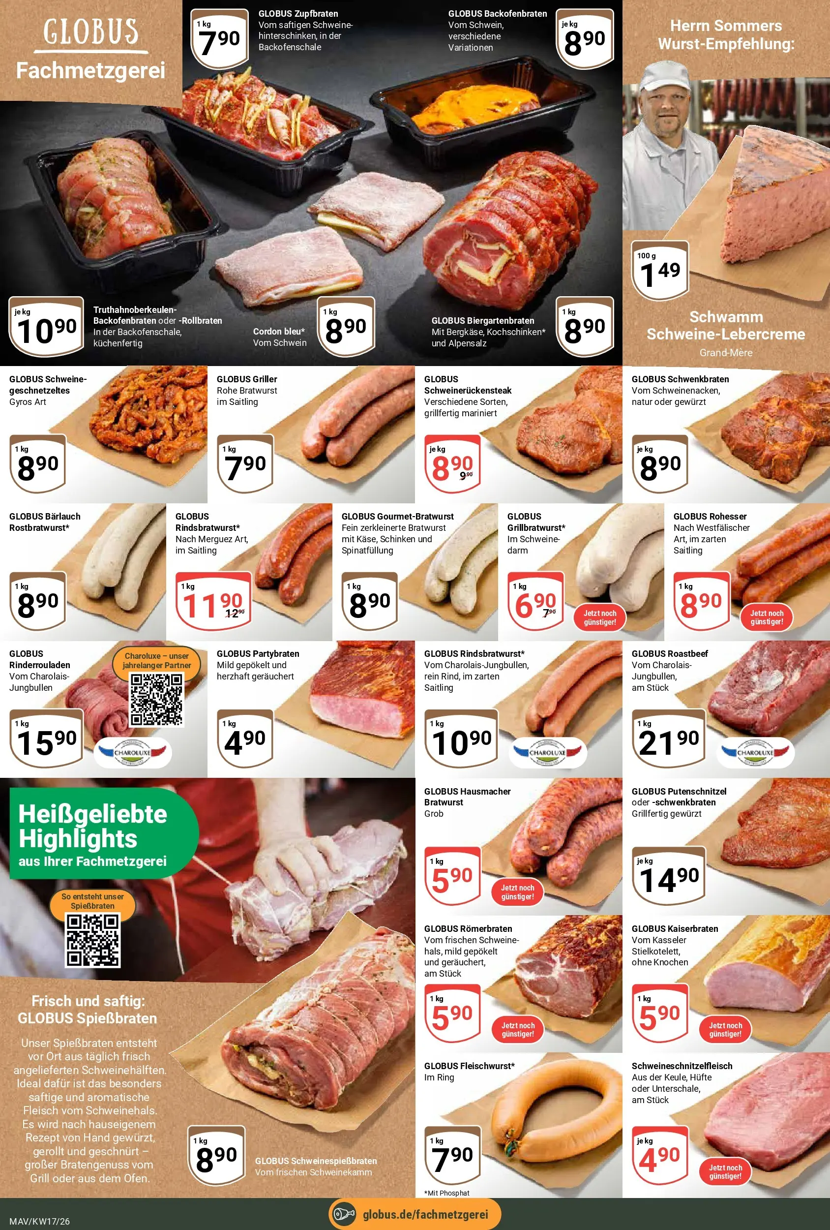 Globus Prospekt Mannheim	 (ab 20.04.2026) » Angebote online | Seite: 9 | Produkte: Grill, Roastbeef, Schinken, Fleisch