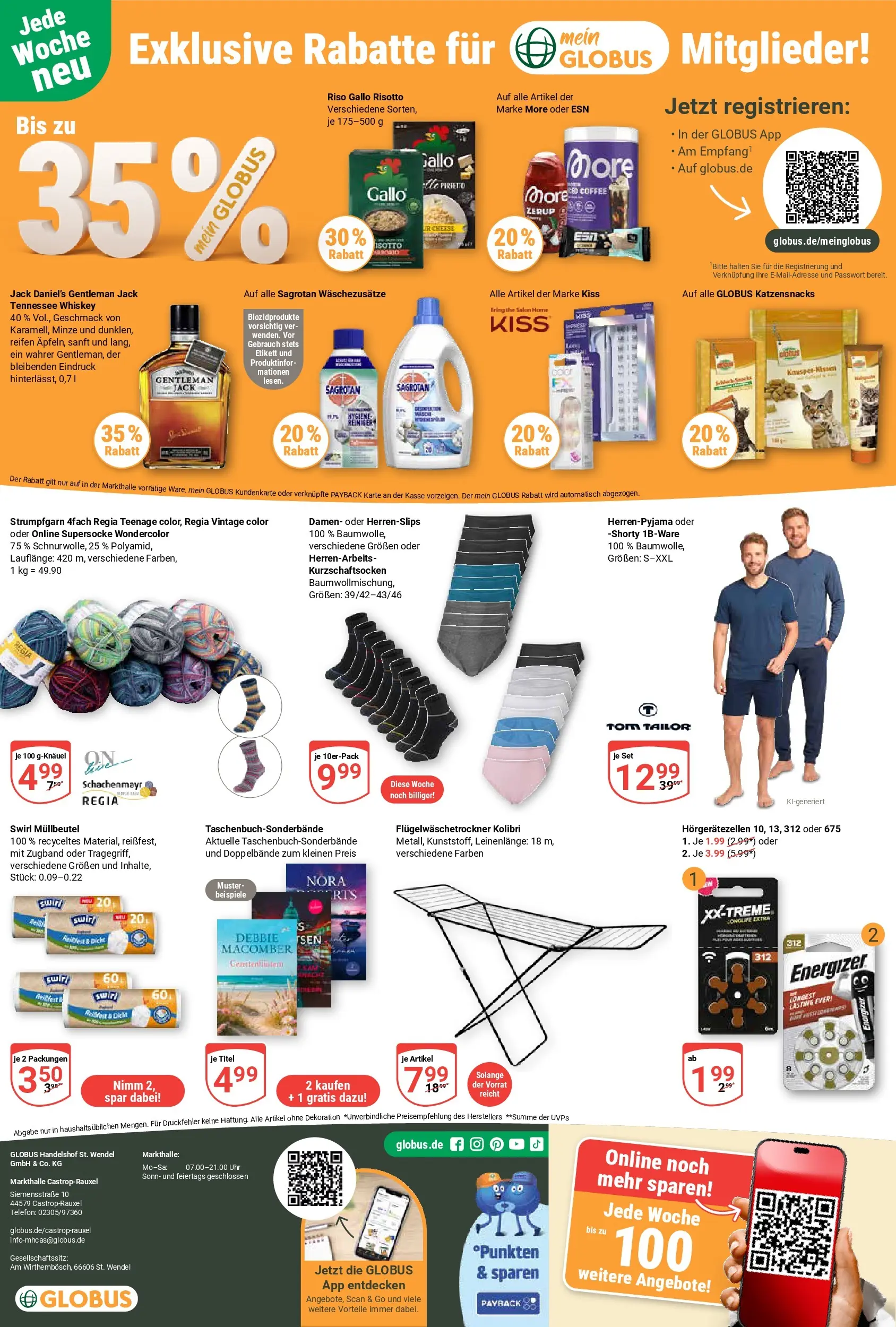 Globus Prospekt Castrop-Rauxel	 (ab 20.04.2026) » Angebote online | Seite: 21 | Produkte: Jack Daniel's, Whiskey, Telefon, Uhr