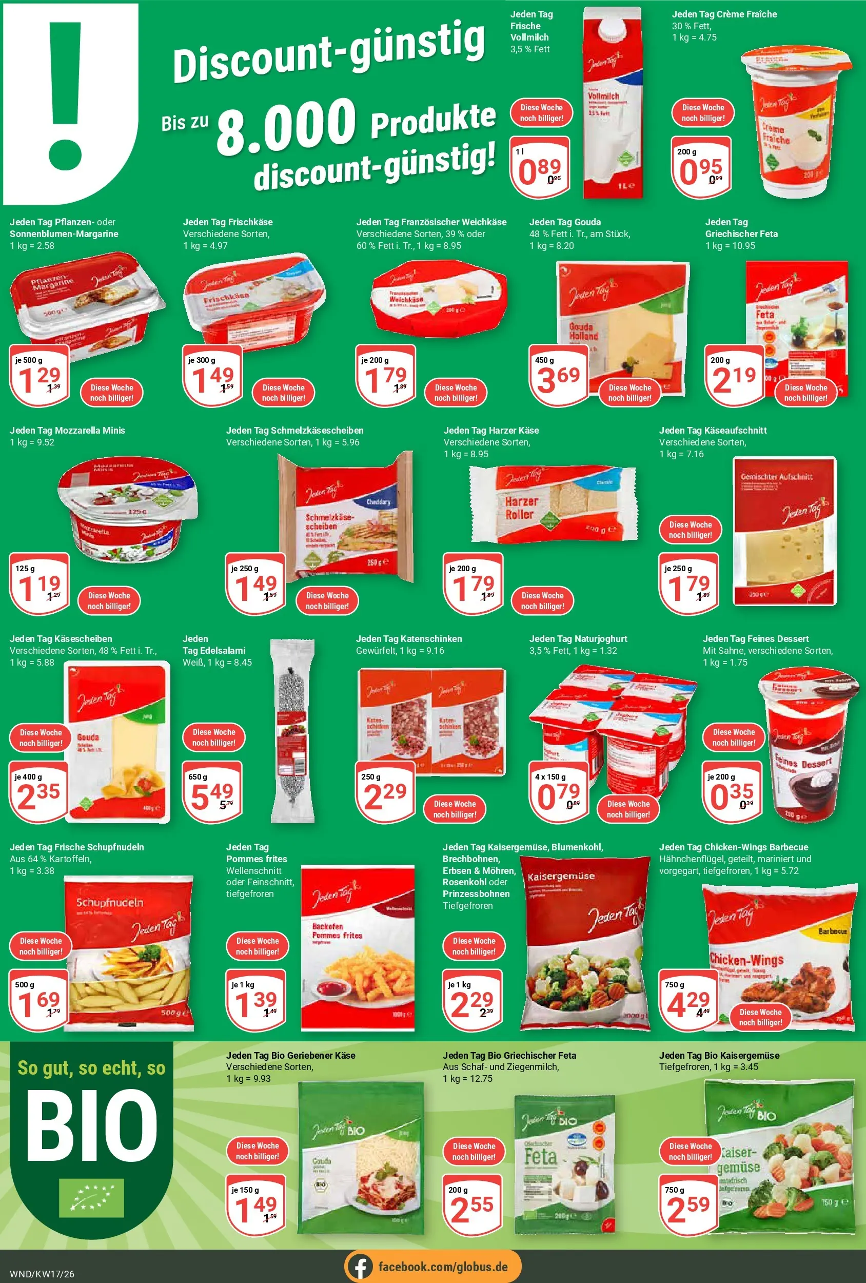 Globus Prospekt St. Wendel	 (ab 20.04.2026) » Angebote online | Seite: 4 | Produkte: Käse, Backofen, Erbsen, Frischkase