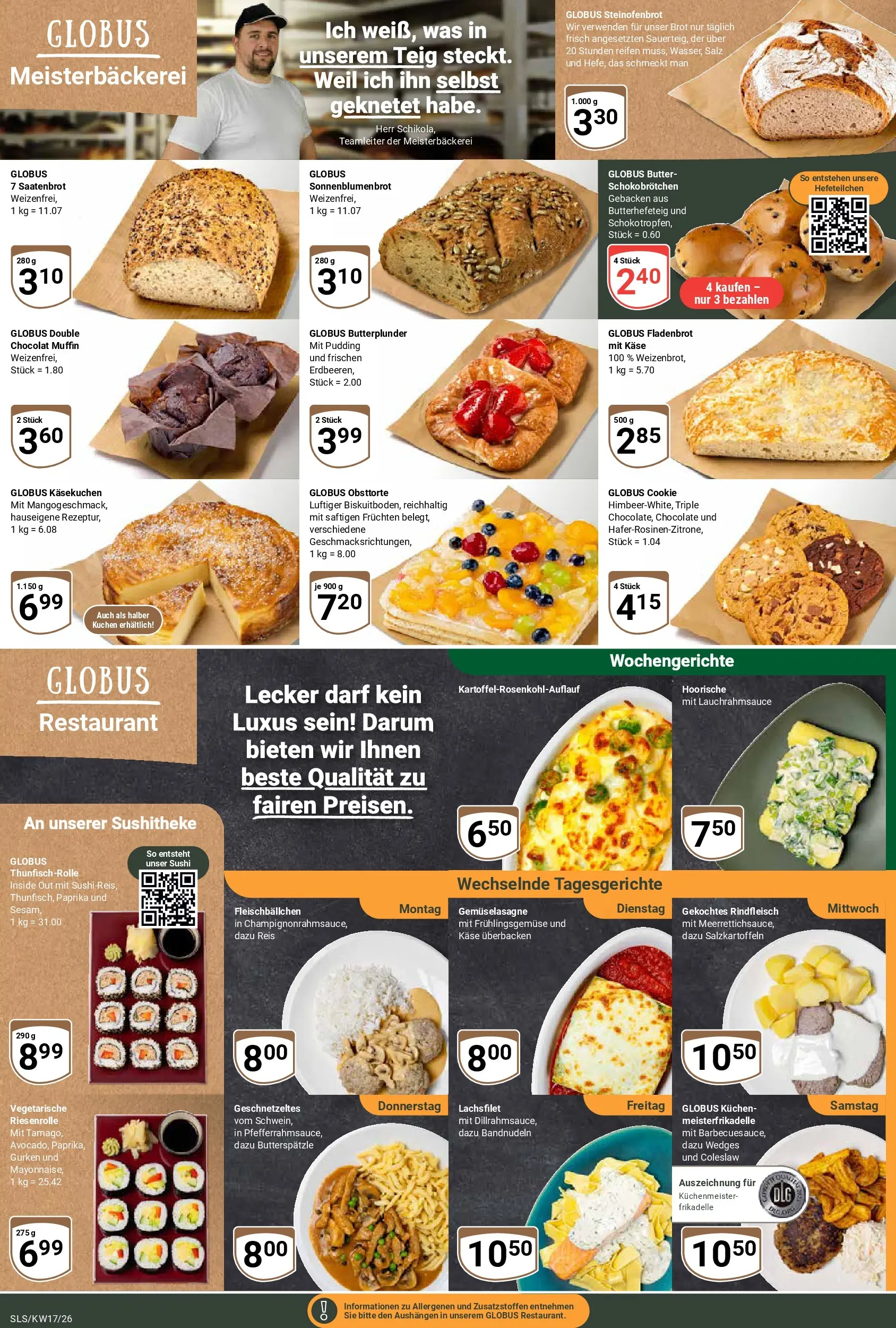 Globus Prospekt Saarlouis	 (ab 20.04.2026) » Angebote online | Seite: 8 | Produkte: Käse, Reis, Rindfleisch, Kuchen