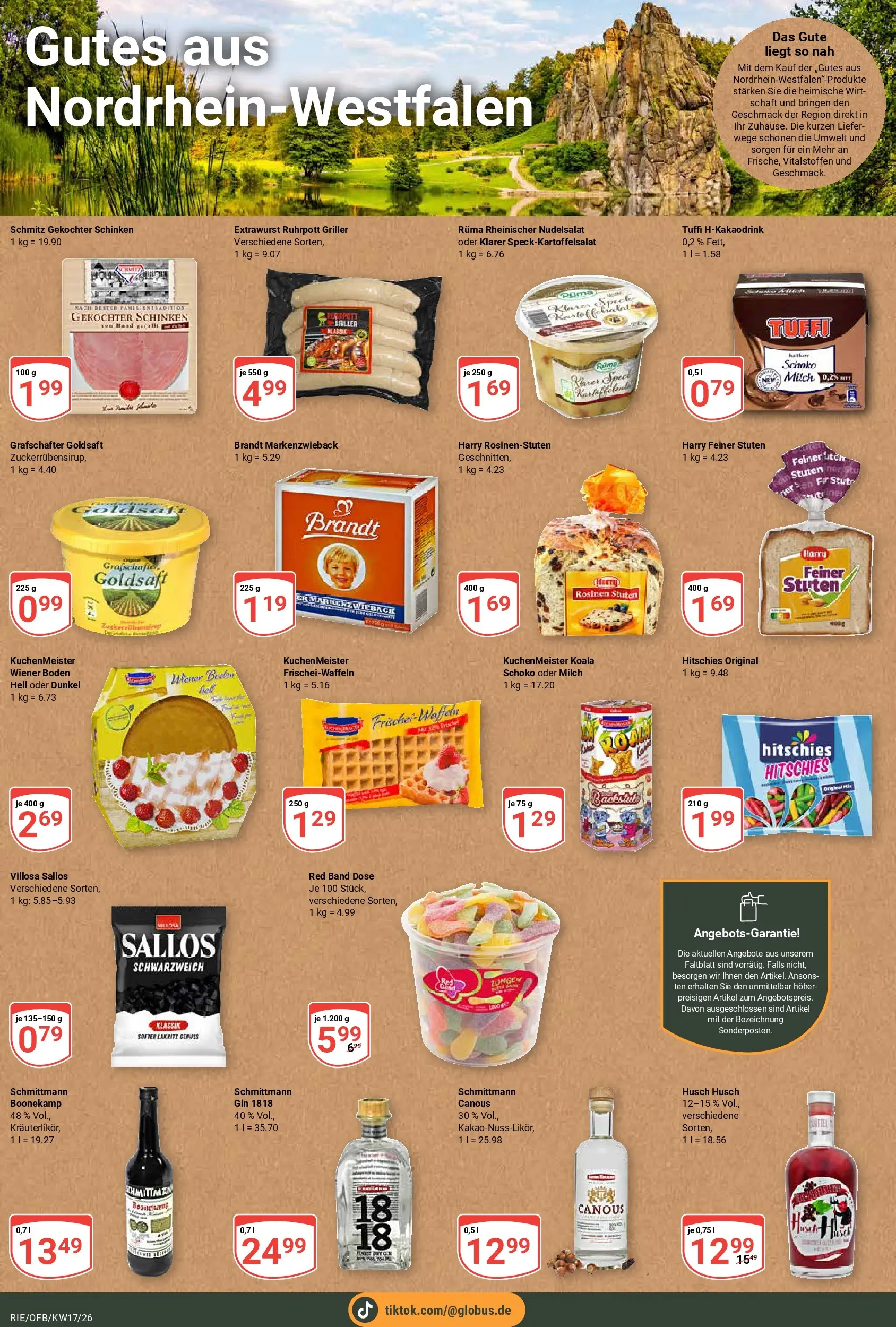 Globus Prospekt Bochum-Riemke	 (ab 20.04.2026) » Angebote online | Seite: 15 | Produkte: Milch, Rosinen, Gin, Griller