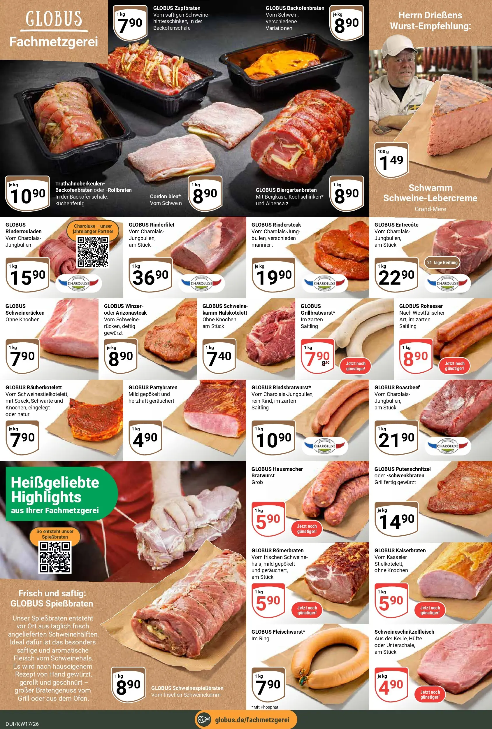 Globus Prospekt Duisburg	 (ab 20.04.2026) » Angebote online | Seite: 9 | Produkte: Grill, Entrecote, Schweinerucken, Fleisch