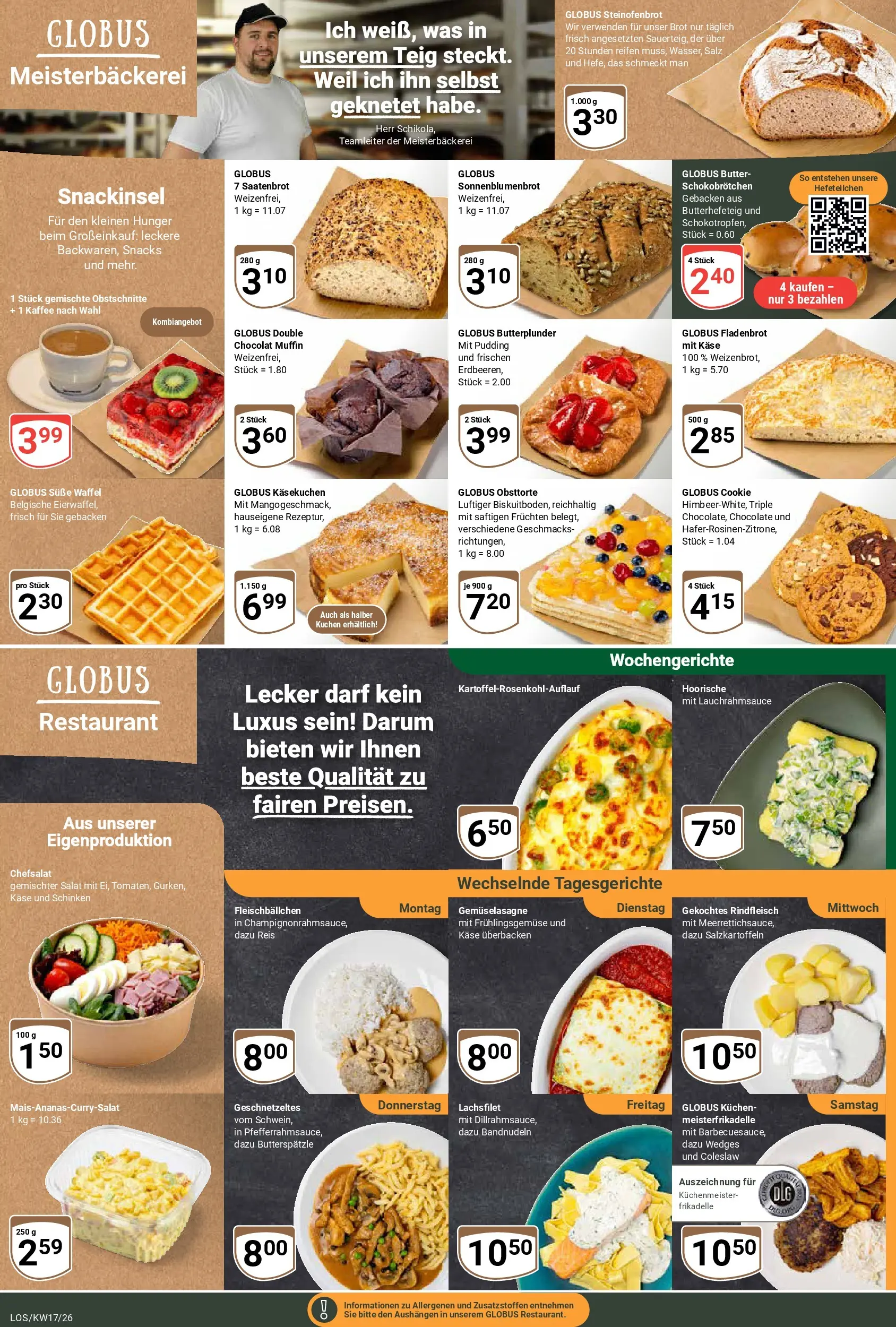 Globus Prospekt Losheim Am See	 (ab 20.04.2026) » Angebote online | Seite: 9 | Produkte: Pudding, Schinken, Rindfleisch, Salat