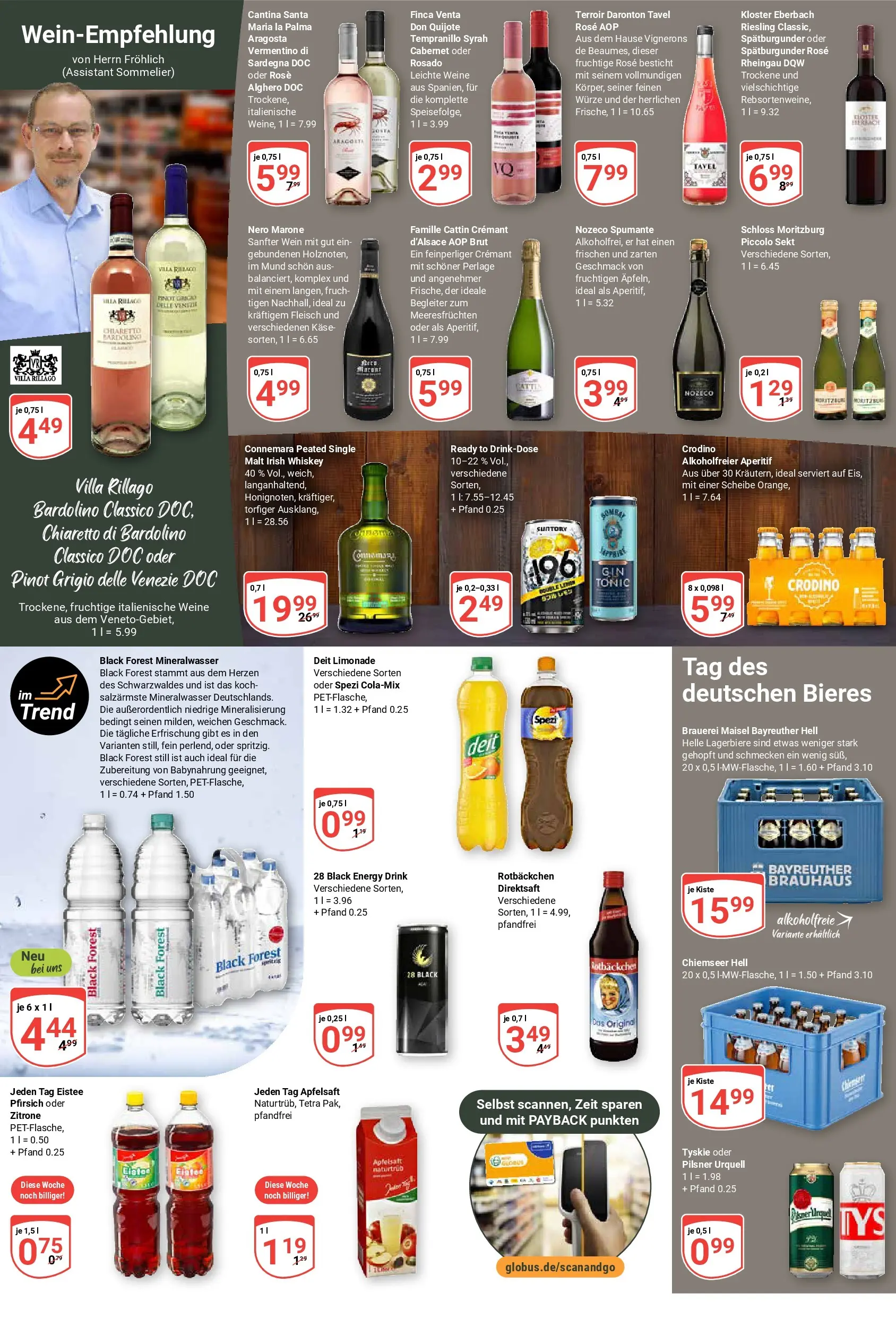 Globus Prospekt Bochum-Riemke	 (ab 20.04.2026) » Angebote online | Seite: 16 | Produkte: Bayreuther hell, Käse, Zitrone, Whiskey