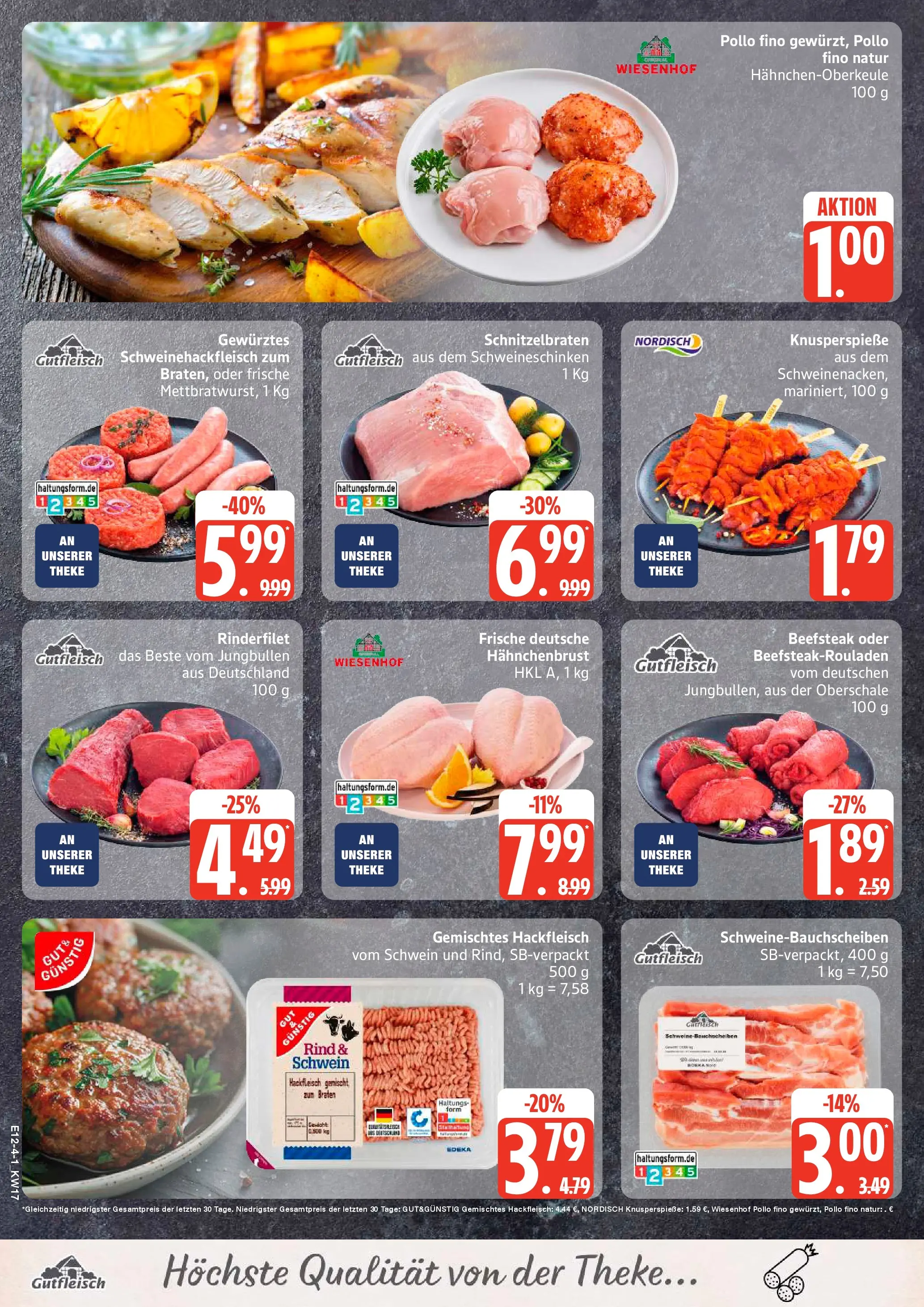 Edeka prospekt Hamburg	 (ab 20.04.2026) » Angebote Online | Seite: 4 | Produkte: Rinderfilet, Steak, Hackfleisch, Hahnchenbrust