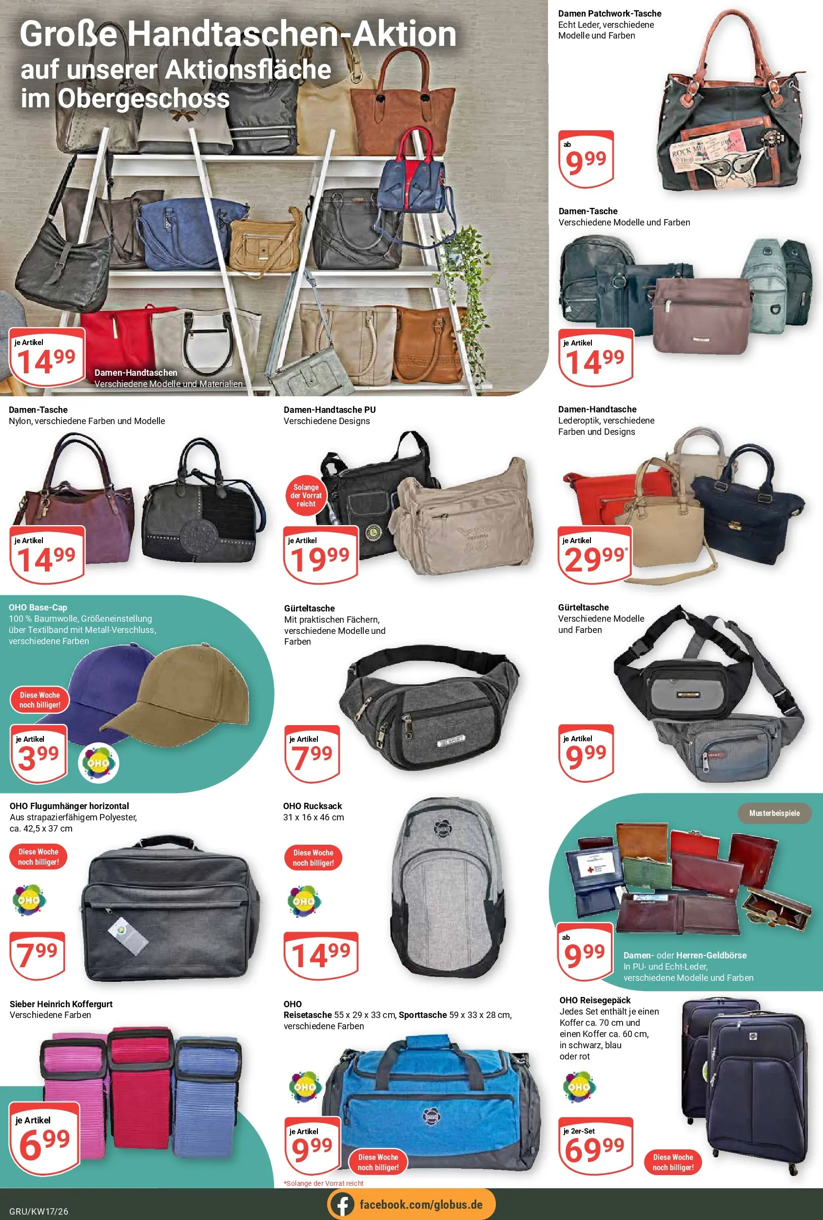 Globus Prospekt Grünstadt	 (ab 20.04.2026) » Angebote online | Seite: 20 | Produkte: Rucksack, Reisetasche, Koffer