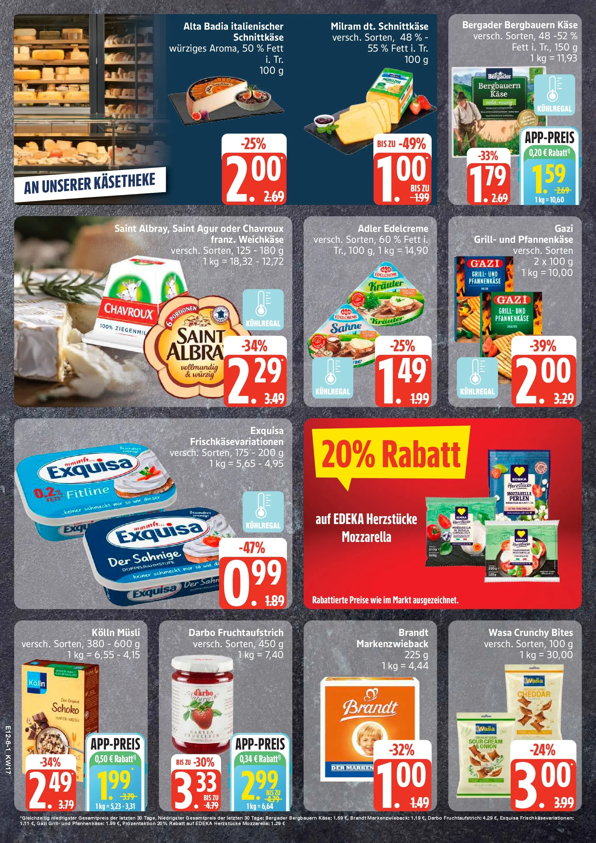 Edeka prospekt Sterup	 (ab 20.04.2026) » Angebote Online | Seite: 6 | Produkte: Kolln, Kolln musli, Käse, Sahne