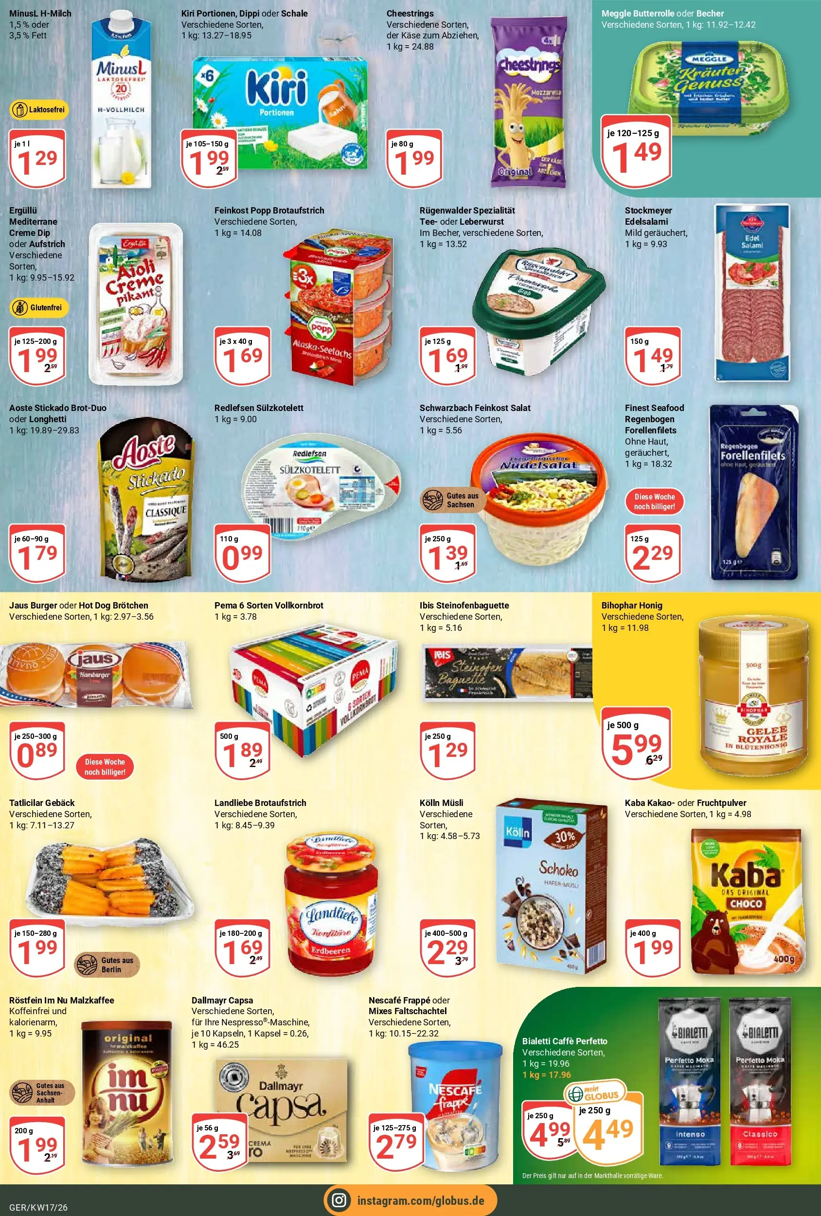 Globus Prospekt Gera	 (ab 20.04.2026) » Angebote online | Seite: 15 | Produkte: Käse, Creme, Dallmayr capsa, Salat