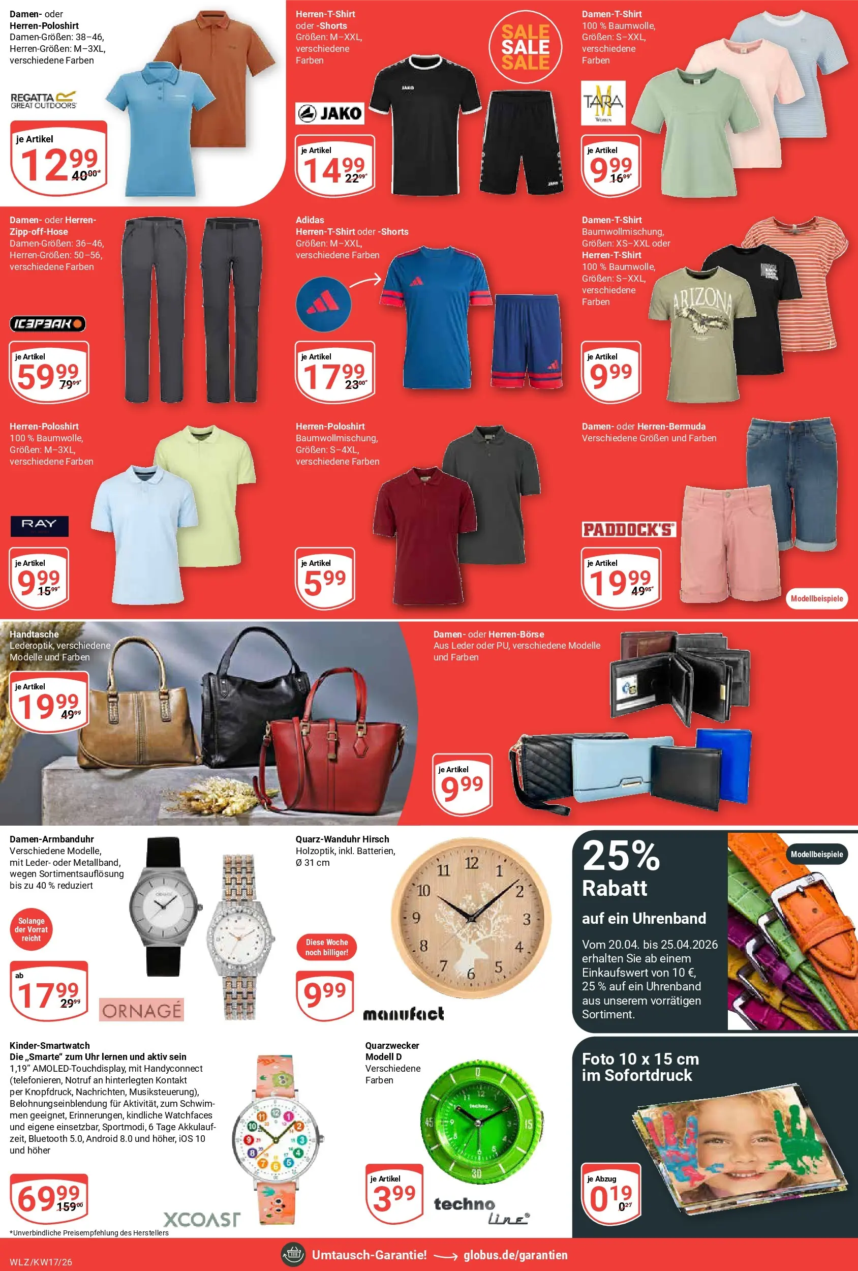 Globus Prospekt Weischlitz	 (ab 20.04.2026) » Angebote online | Seite: 21 | Produkte: Handtasche, Uhr