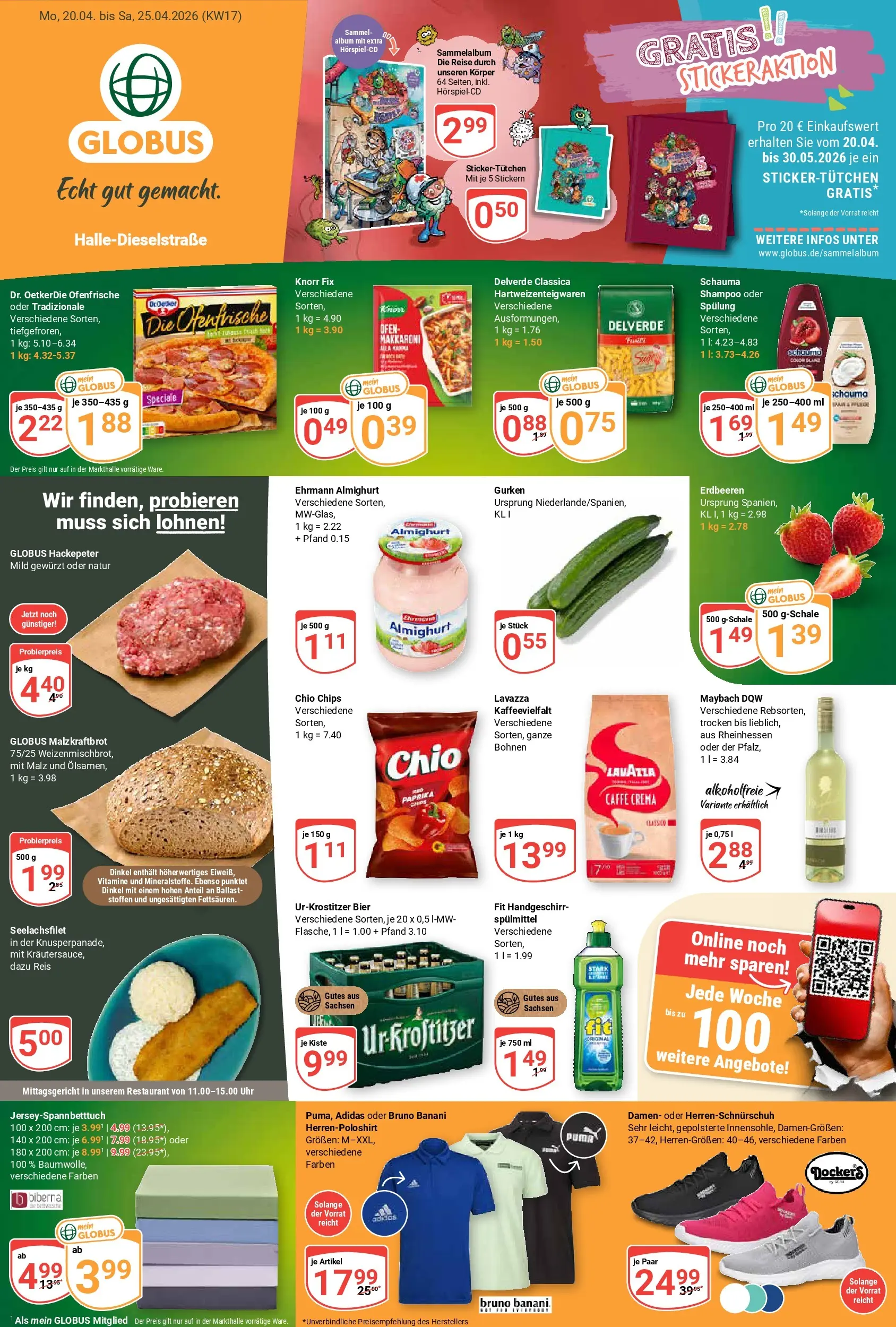 Globus Prospekt Halle (saale)	 (ab 20.04.2026) » Angebote online | Seite: 3 | Produkte: Knorr fix, Knorr, Shampoo, Spülung