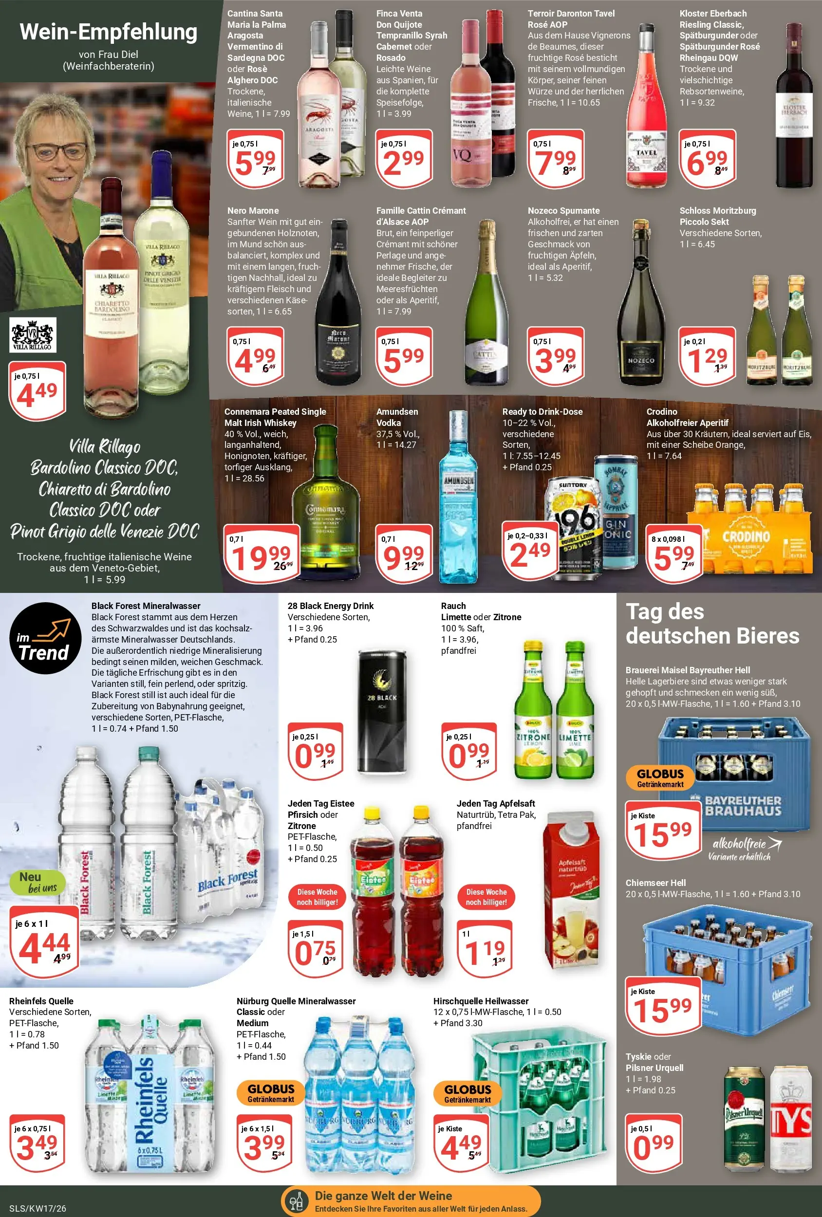 Globus Prospekt Saarlouis	 (ab 20.04.2026) » Angebote online | Seite: 16 | Produkte: Käse, Mineralwasser, Babynahrung, Rheinfels quelle