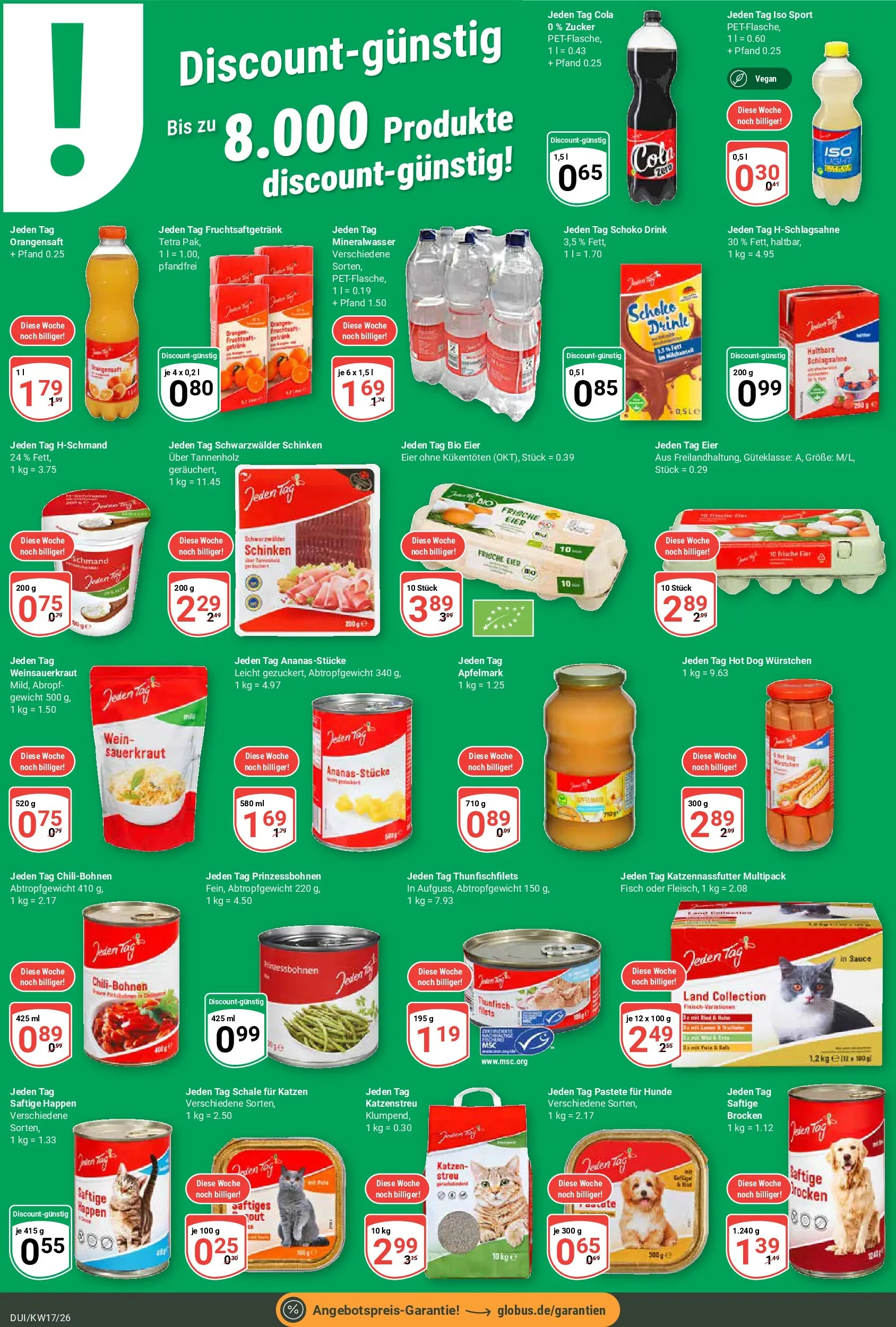 Globus Prospekt Duisburg	 (ab 20.04.2026) » Angebote online | Seite: 19 | Produkte: Orangensaft, Fisch, Zucker, Wein