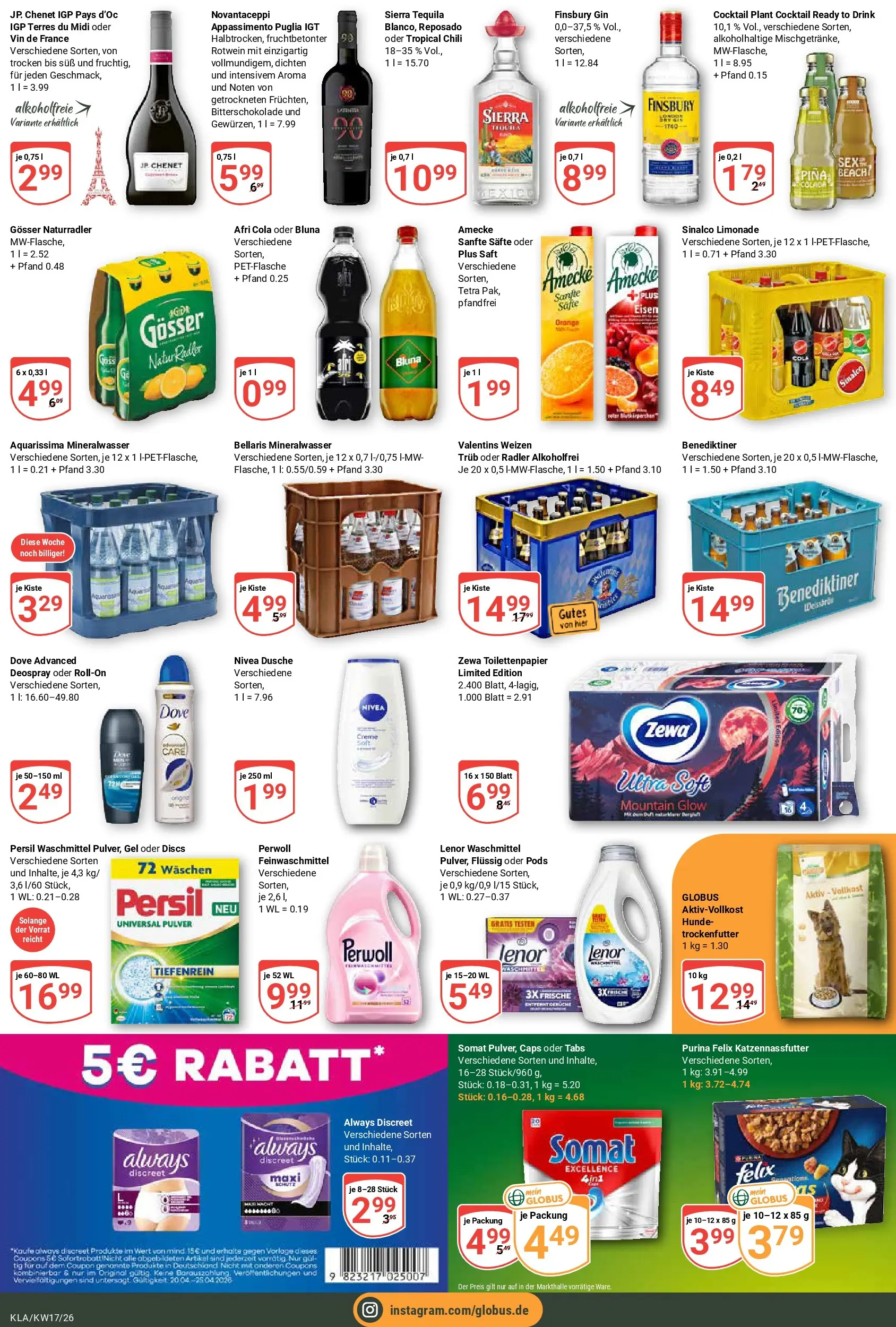 Globus Prospekt Kaiserslautern	 (ab 20.04.2026) » Angebote online | Seite: 3 | Produkte: Rotwein, Perwoll, Zewa, Chili
