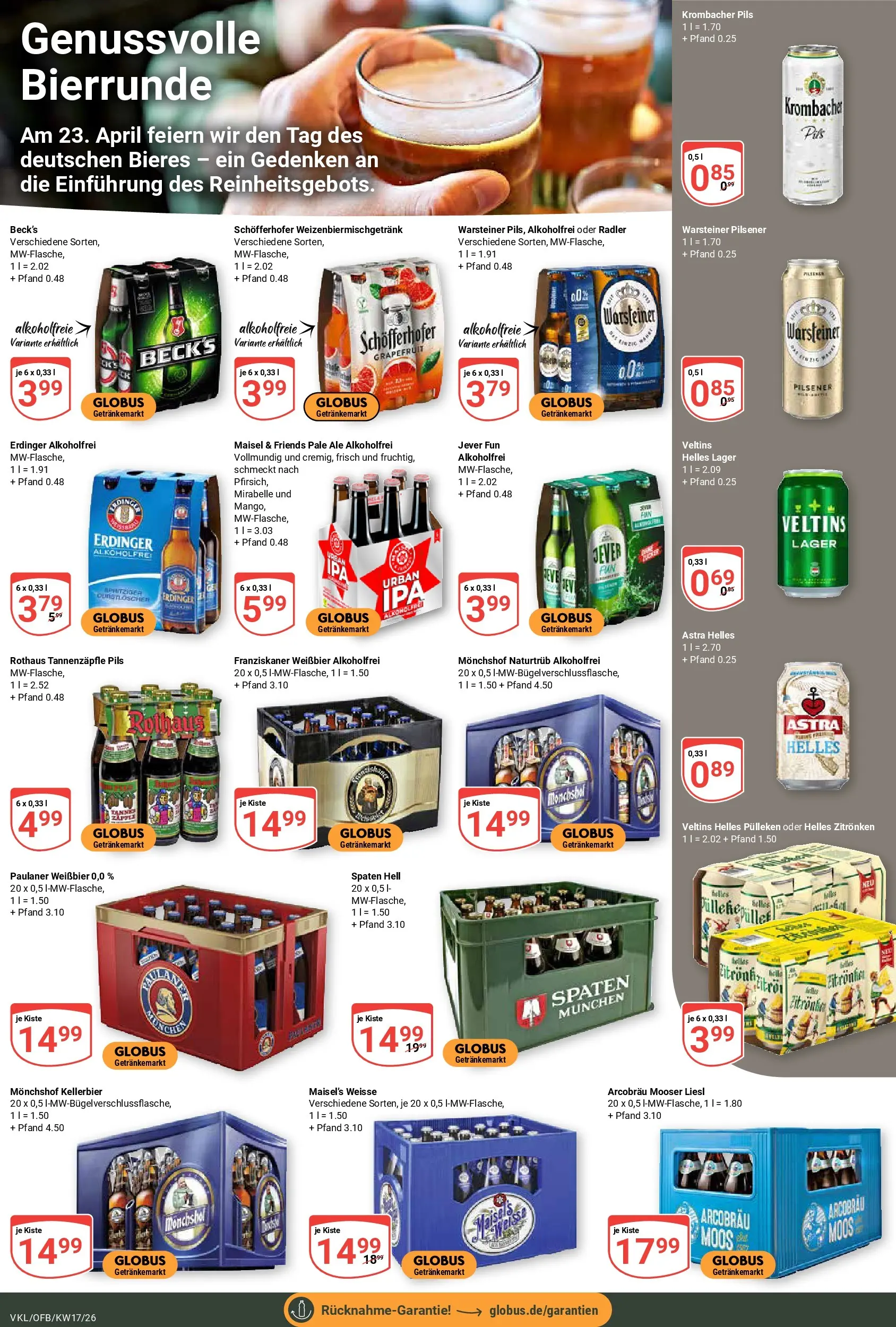 Globus Prospekt Völklingen	 (ab 20.04.2026) » Angebote online | Seite: 23 | Produkte: Pils, Grapefruit, Radler, Veltins
