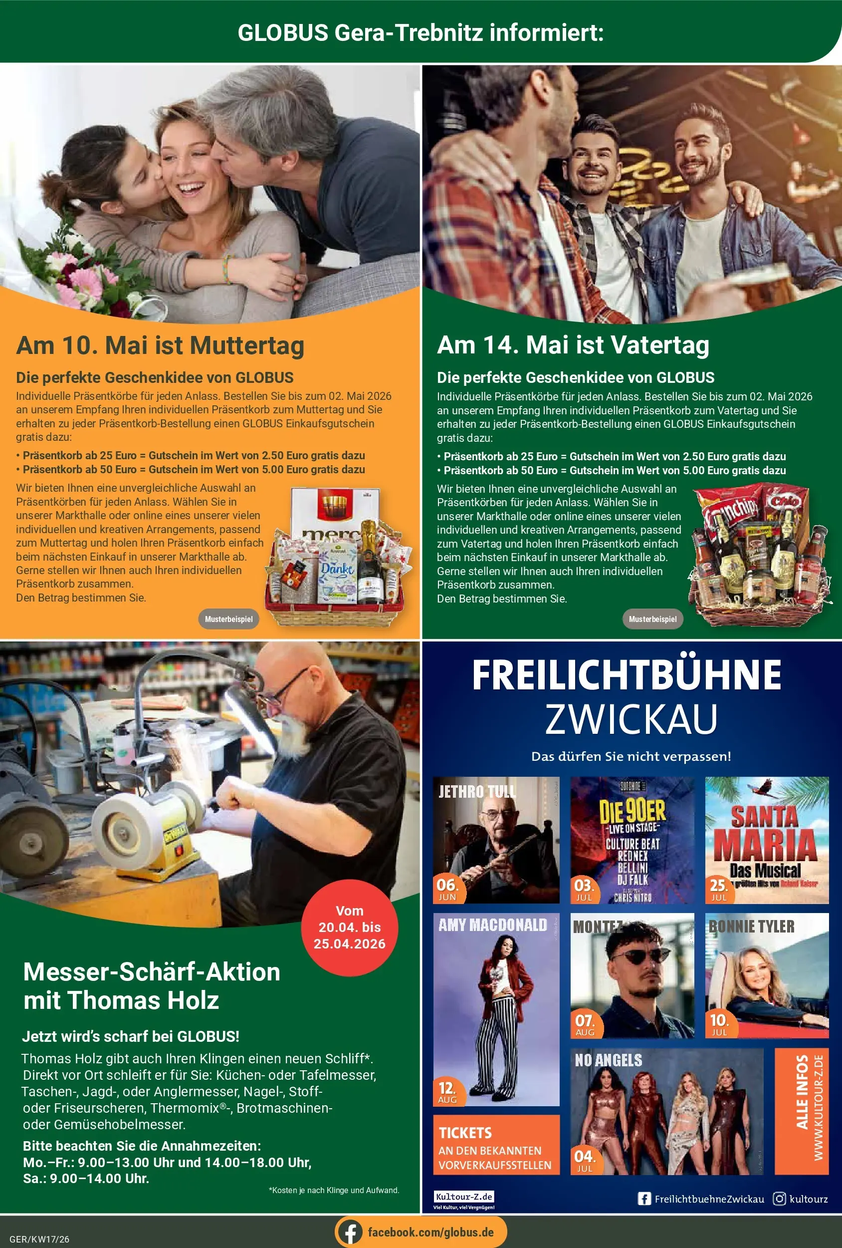 Globus Prospekt Gera	 (ab 20.04.2026) » Angebote online | Seite: 23 | Produkte: Kuchen, Uhr