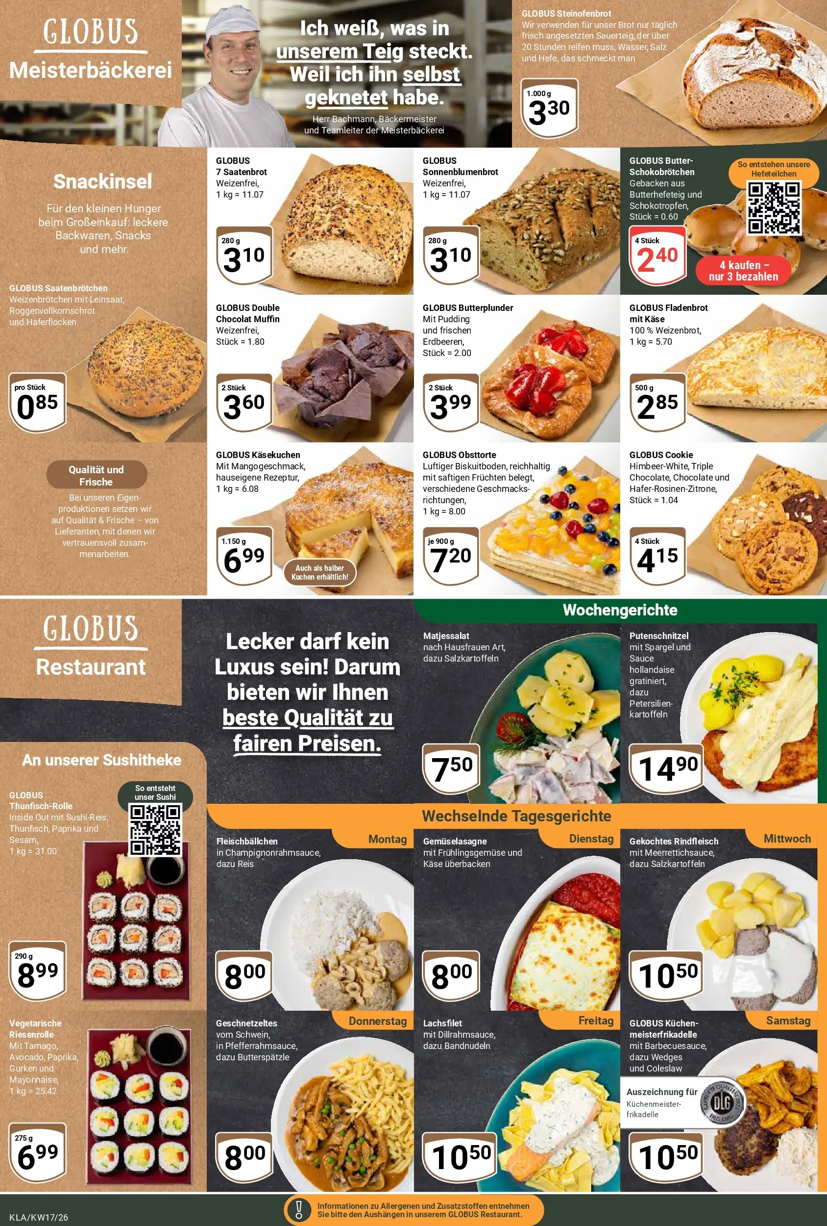 Globus Prospekt Kaiserslautern	 (ab 20.04.2026) » Angebote online | Seite: 8 | Produkte: Käse, Kartoffeln, Brot, Rindfleisch