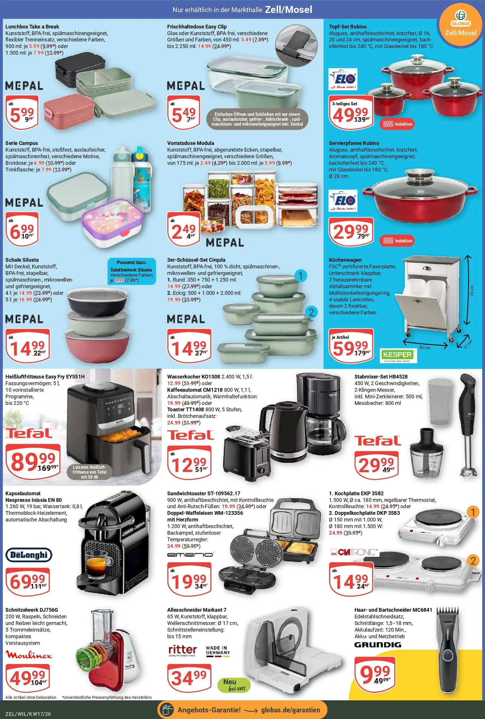 Globus Prospekt Wittlich	 (ab 20.04.2026) » Angebote online | Seite: 20 | Produkte: Wasserkocher, Toaster, Unterschrank, Heißluftfritteuse