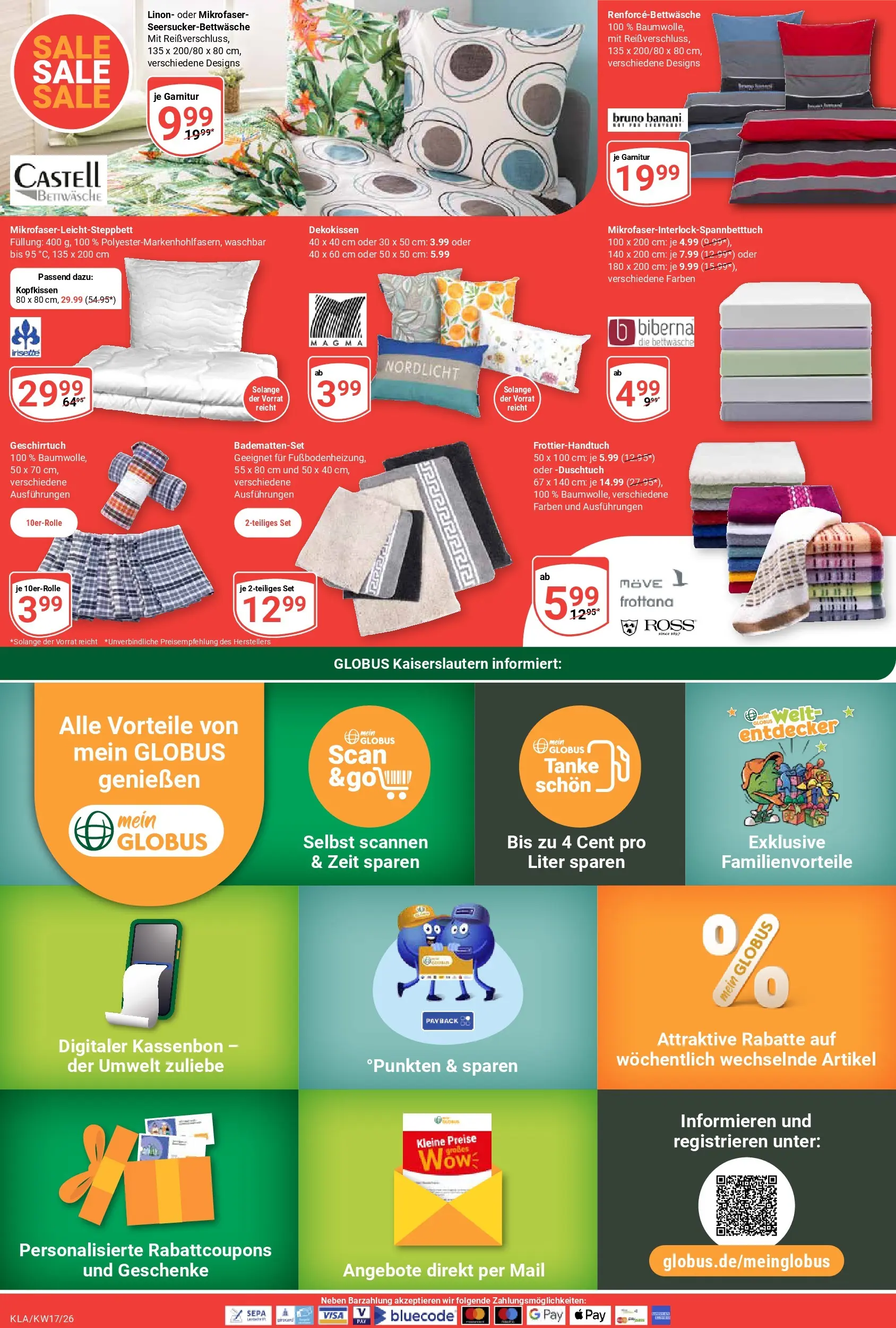 Globus Prospekt Kaiserslautern	 (ab 20.04.2026) » Angebote online | Seite: 20 | Produkte: Bettwäsche, Kopfkissen