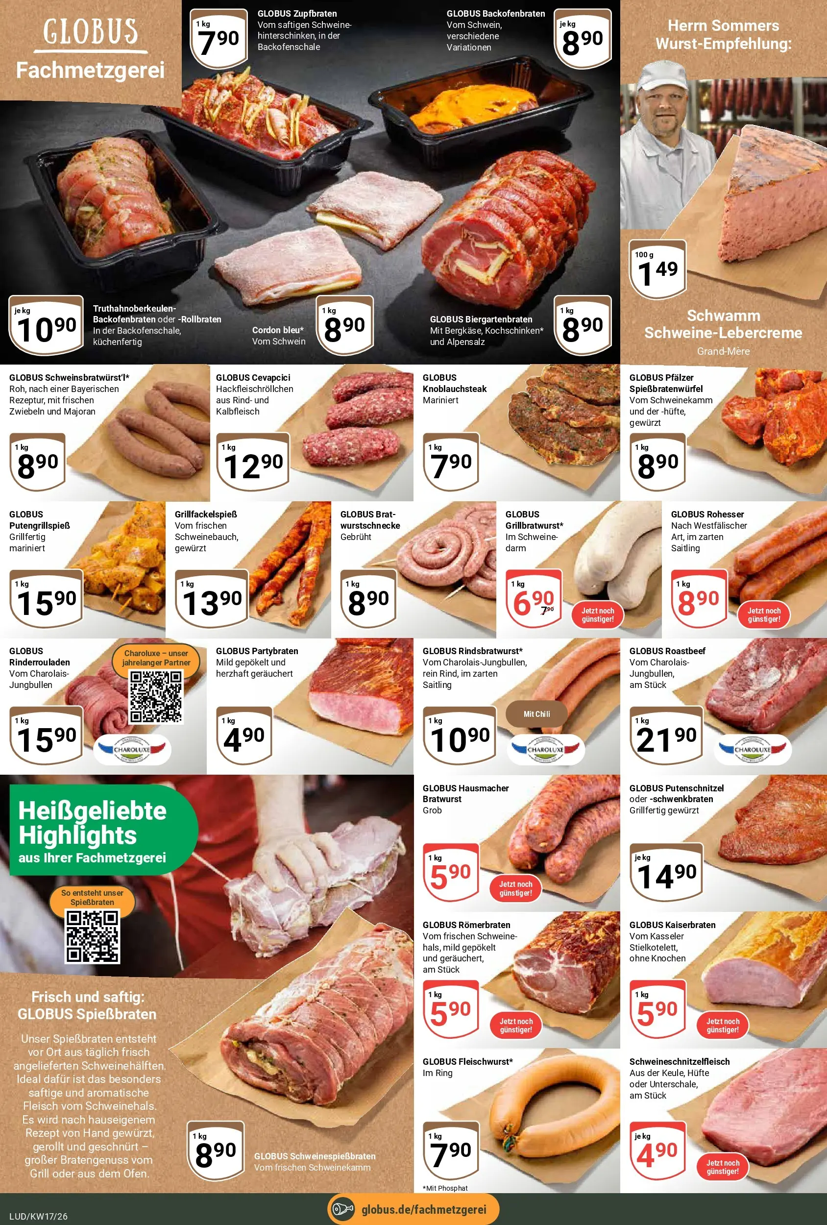 Globus Prospekt Ludwigshafen-Oggersheim	 (ab 20.04.2026) » Angebote online | Seite: 9 | Produkte: Cevapcici, Zwiebeln, Putenschnitzel, Fleisch