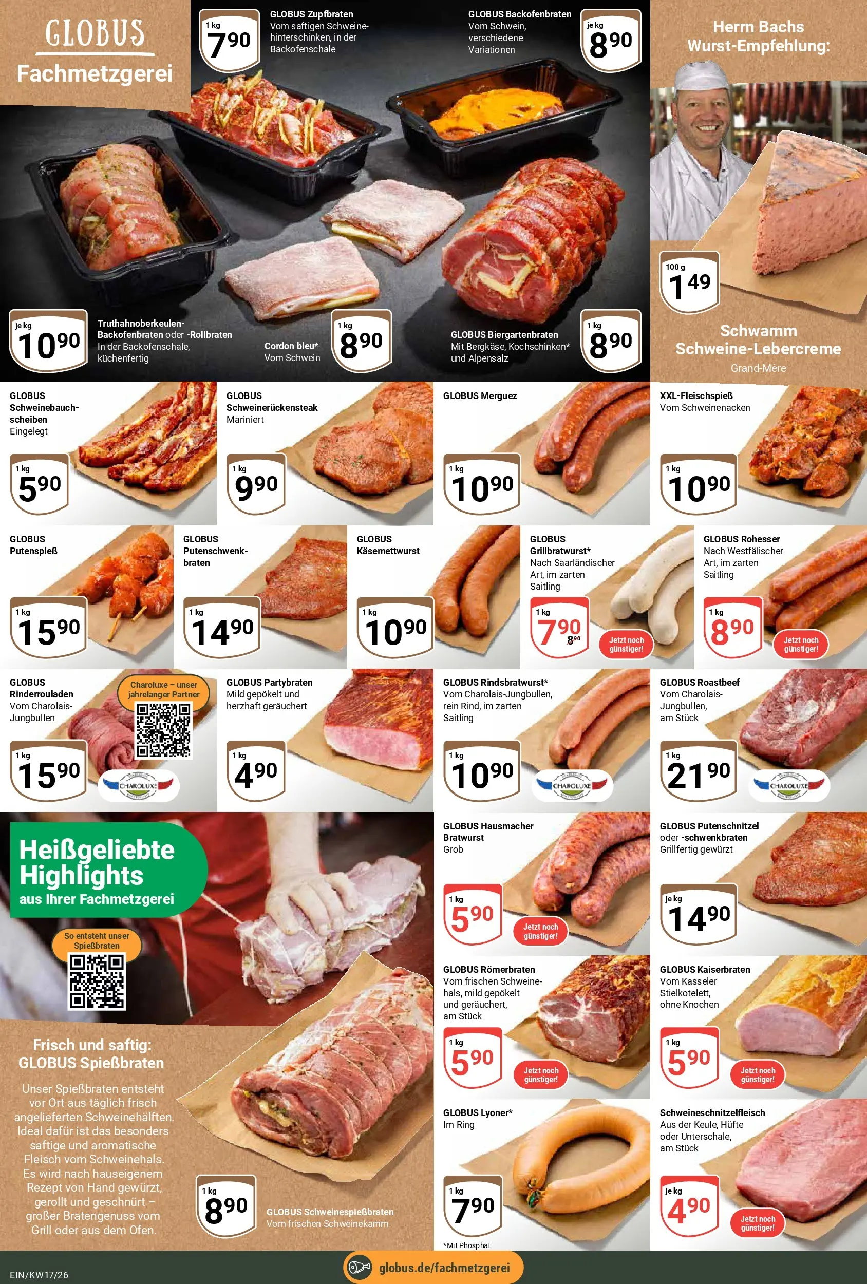 Globus Prospekt Homburg-Einöd	 (ab 20.04.2026) » Angebote online | Seite: 9 | Produkte: Schweinenacken, Roastbeef, Putenschnitzel, Fleisch