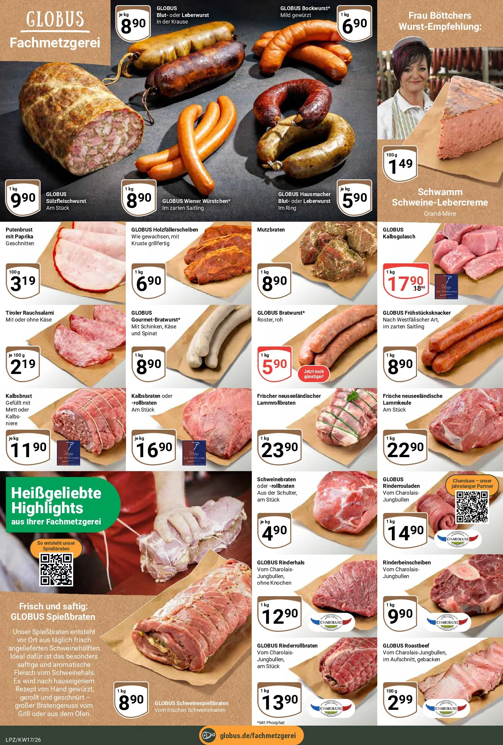 Globus Prospekt Leipzig	 (ab 20.04.2026) » Angebote online | Seite: 9 | Produkte: Lammkeule, Grill, Roastbeef, Fleisch