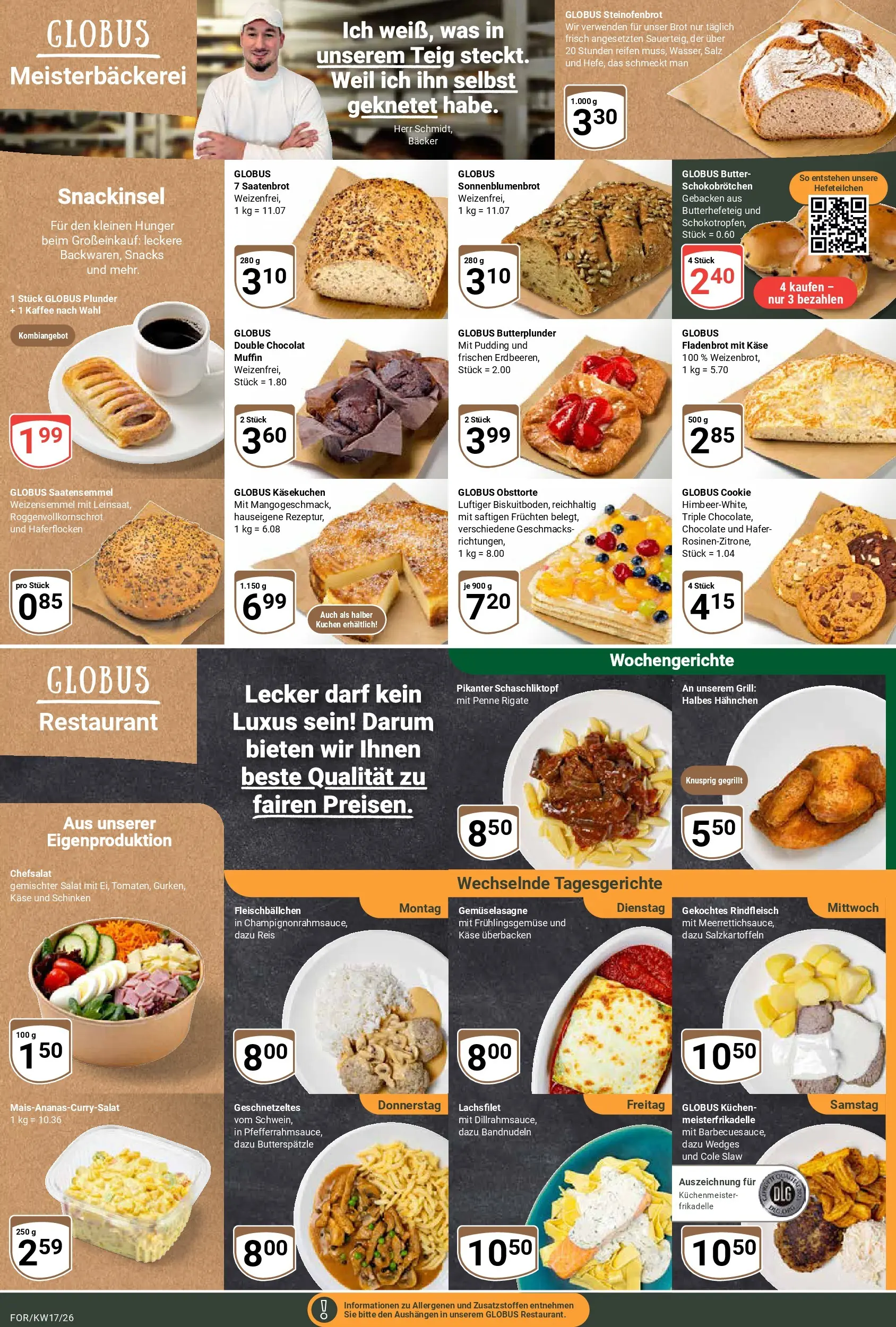 Globus Prospekt Forchheim	 (ab 20.04.2026) » Angebote online | Seite: 11 | Produkte: Grill, Käse, Salz, Kuchen