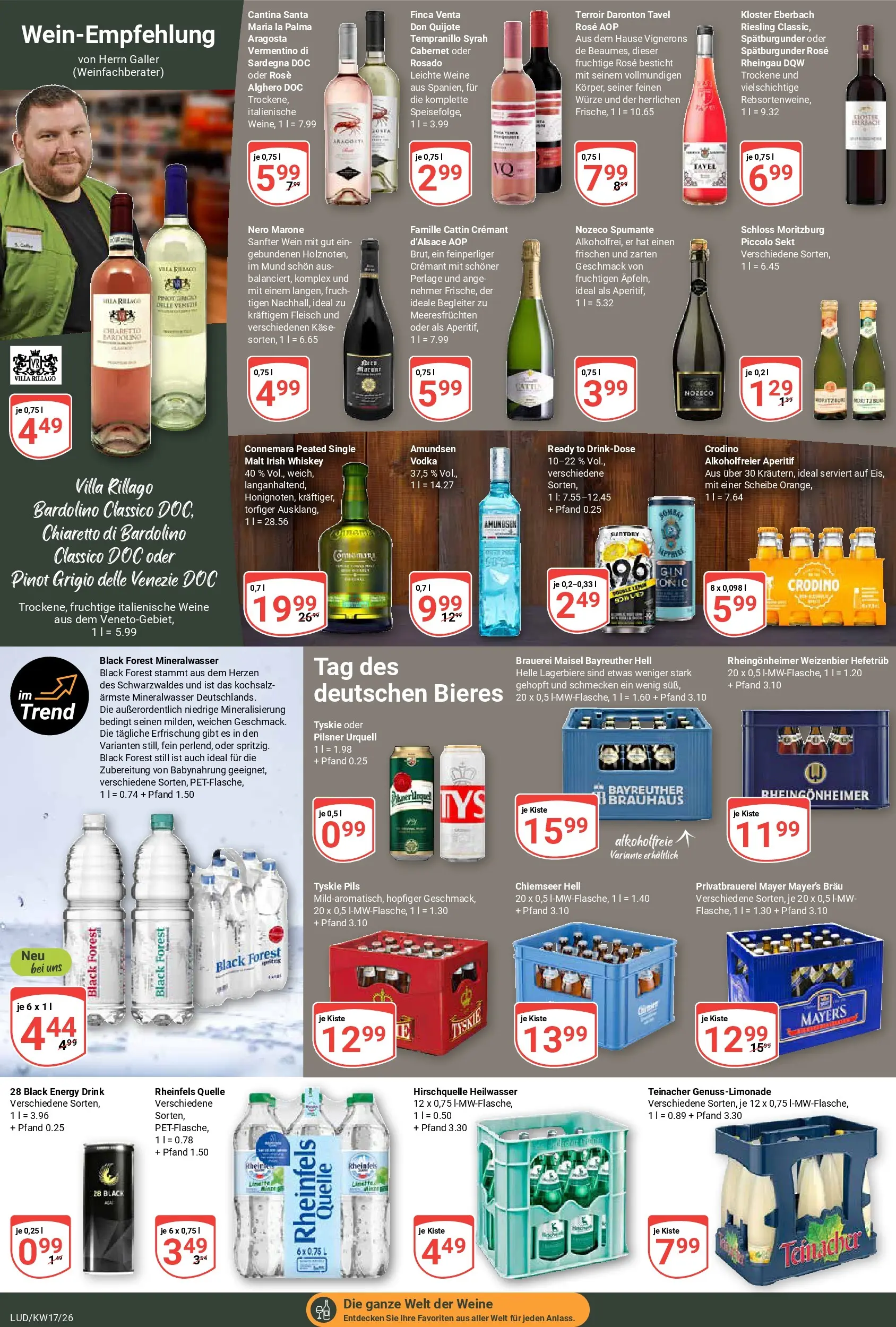 Globus Prospekt Ludwigshafen-Oggersheim	 (ab 20.04.2026) » Angebote online | Seite: 17 | Produkte: Bayreuther hell, Käse, Wein, Whiskey