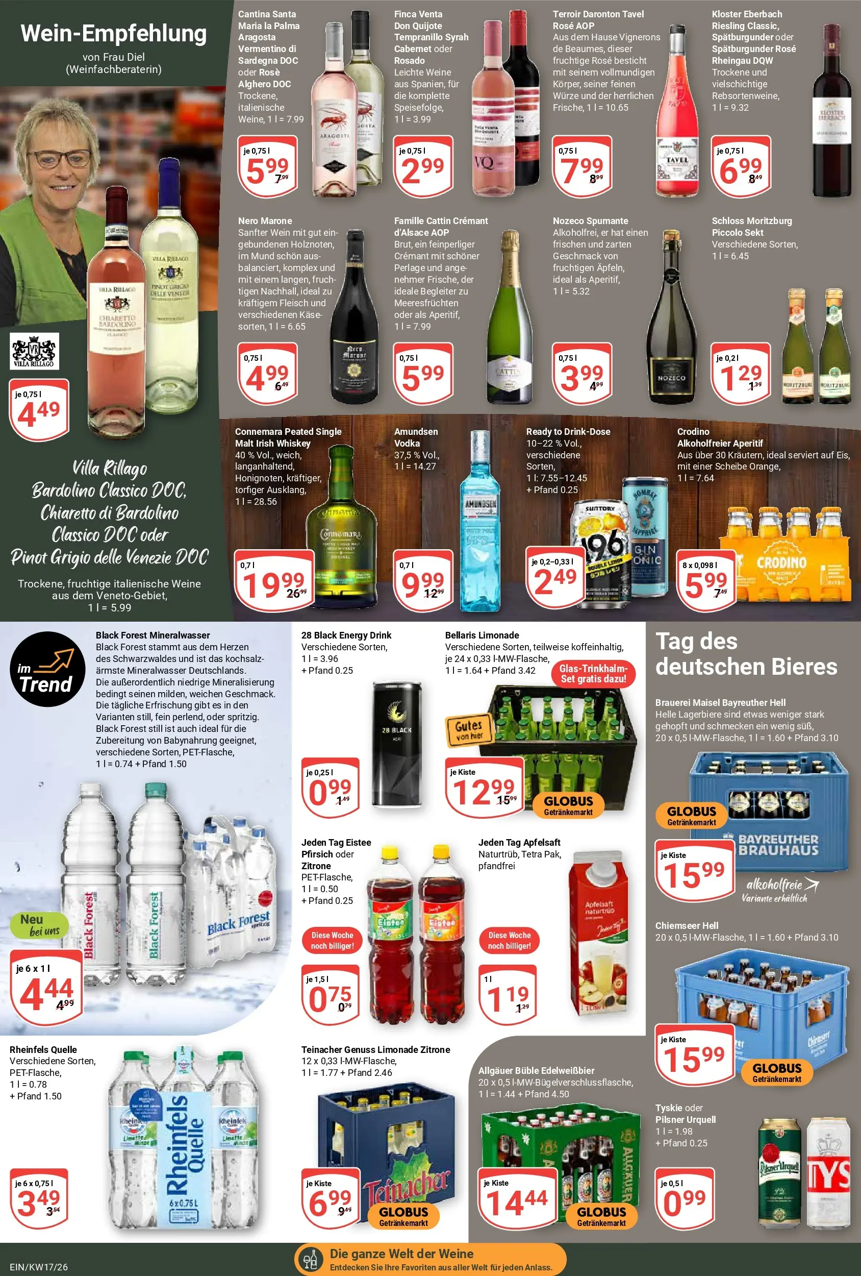 Globus Prospekt Homburg-Einöd	 (ab 20.04.2026) » Angebote online | Seite: 16 | Produkte: Energy, Limonade, Pilsner urquell, Vodka