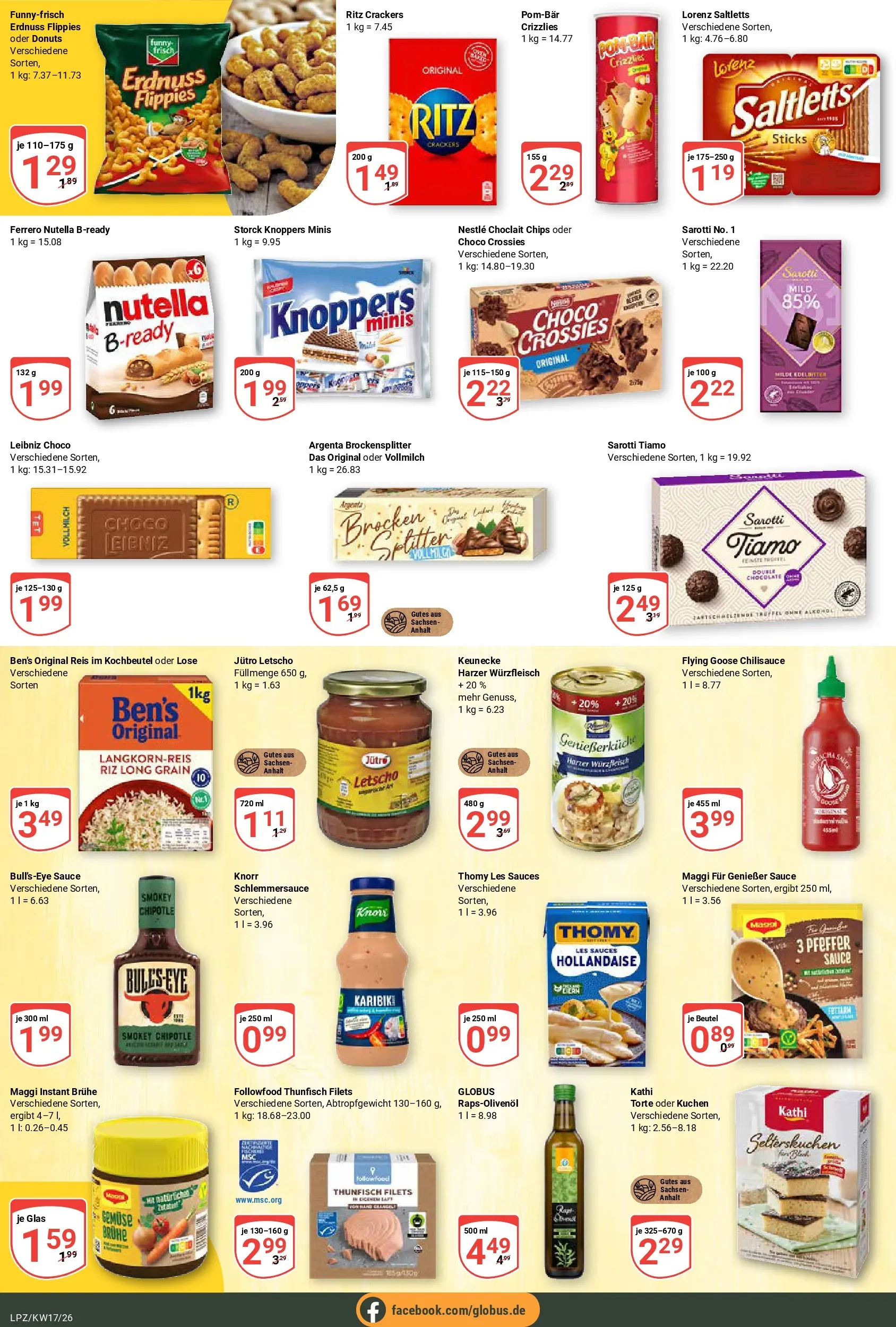 Globus Prospekt Leipzig	 (ab 20.04.2026) » Angebote online | Seite: 17 | Produkte: Thomy les sauces, Maggi, Gemüse, Pfeffer
