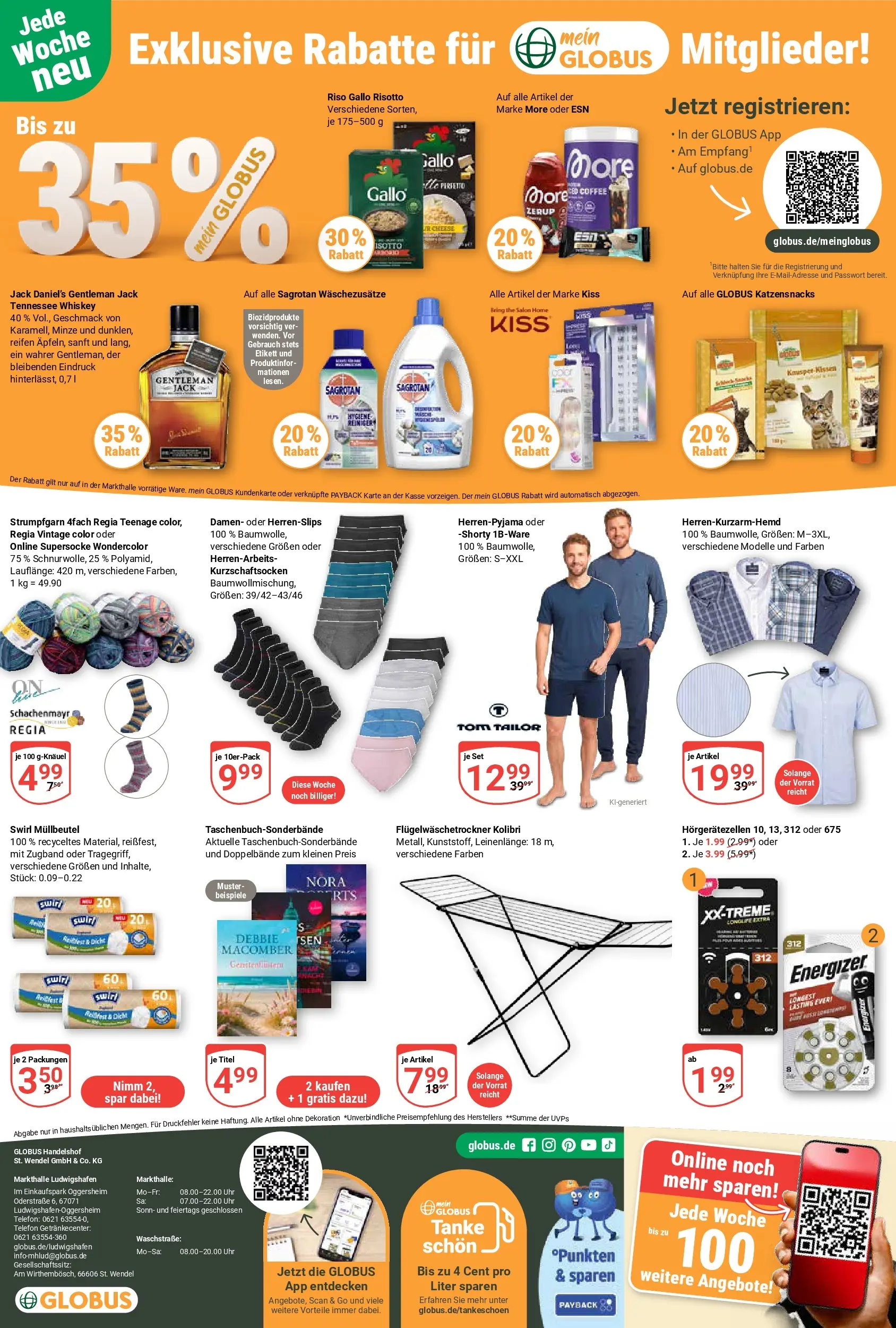 Globus Prospekt Ludwigshafen-Oggersheim	 (ab 20.04.2026) » Angebote online | Seite: 24 | Produkte: Jack Daniel's, Whiskey, Telefon, Uhr