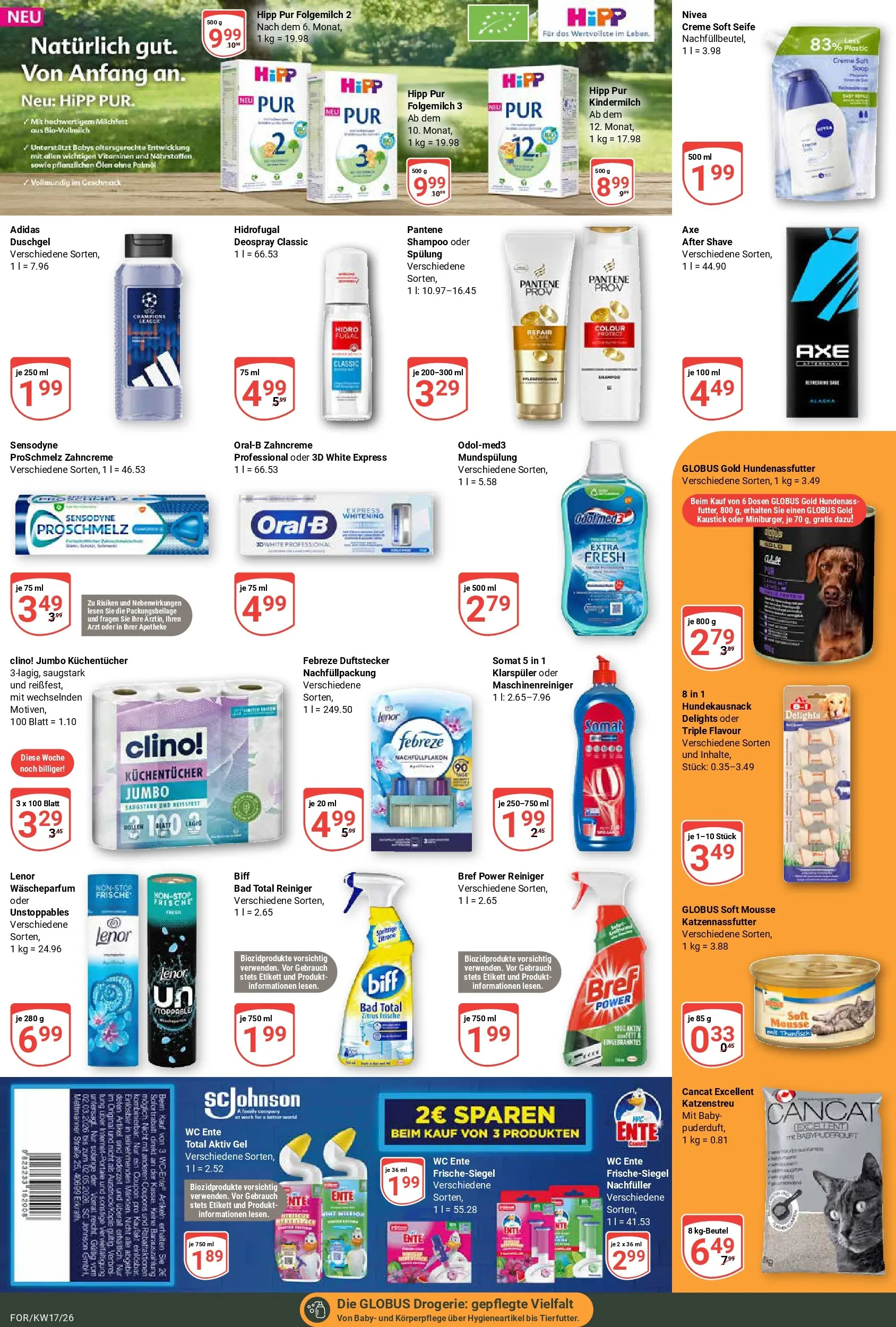 Globus Prospekt Forchheim	 (ab 20.04.2026) » Angebote online | Seite: 22 | Produkte: Lenor, Duschgel, Klarspüler, Ente