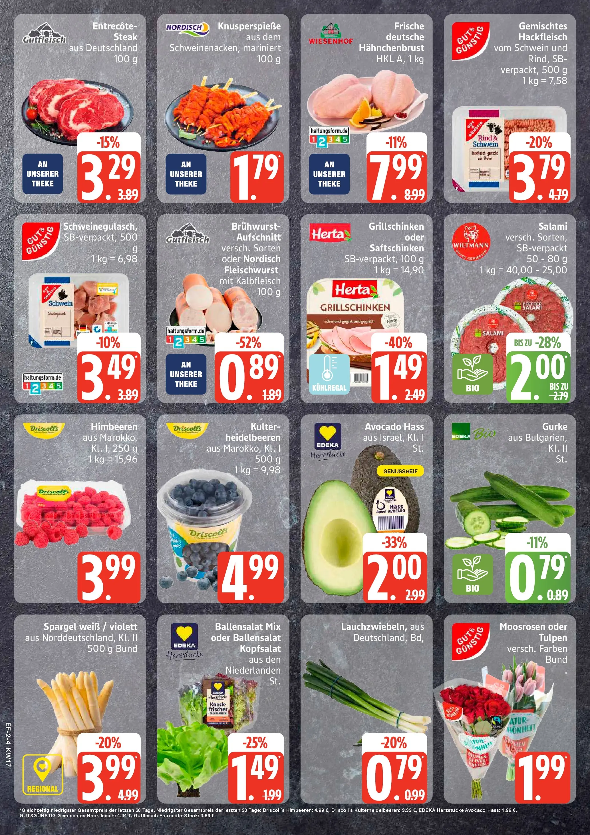 Edeka prospekt Lassan	 (ab 20.04.2026) » Angebote Online | Seite: 2 | Produkte: Himbeeren, Salami, Steak, Hackfleisch