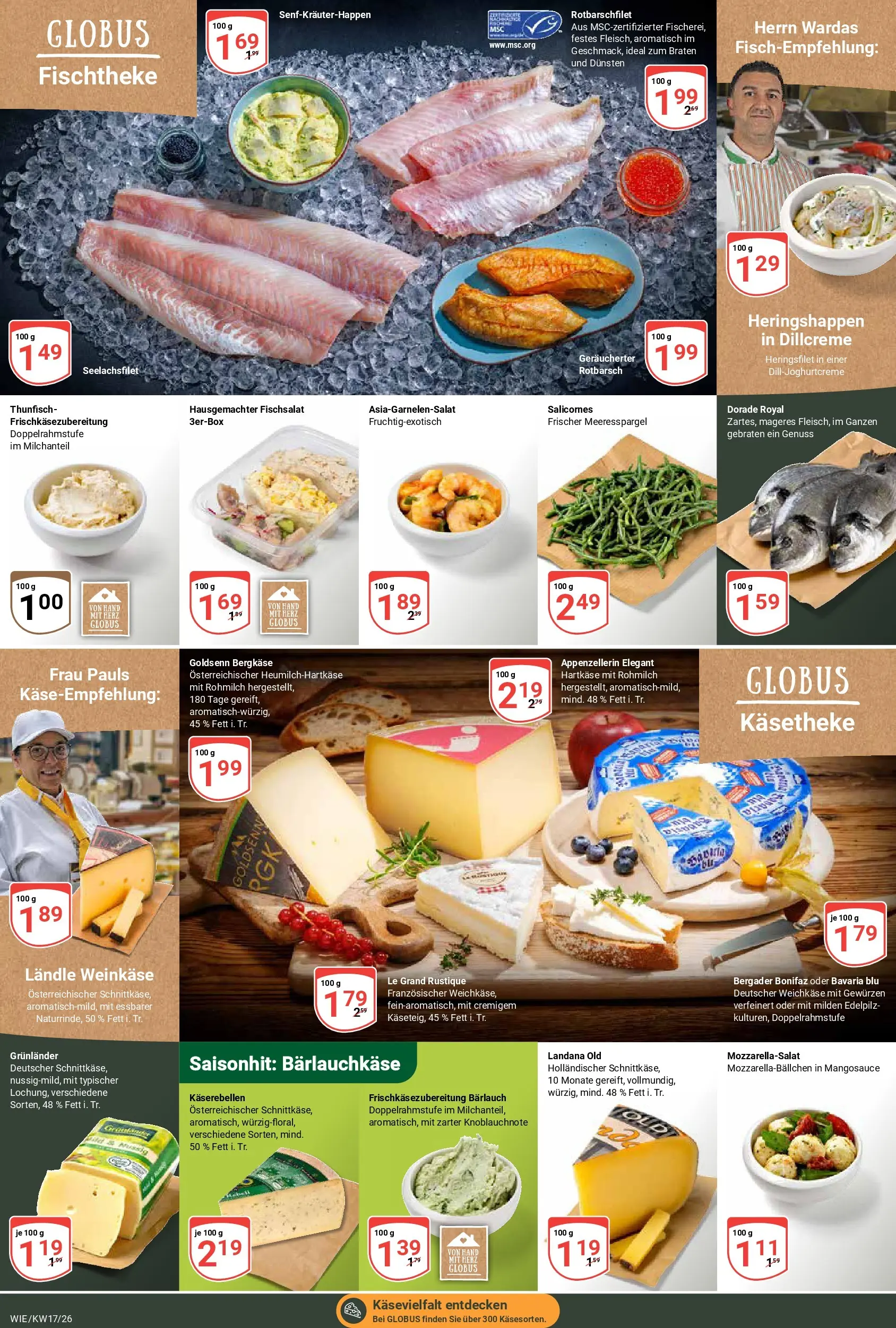 Globus Prospekt Waghäusel	 (ab 20.04.2026) » Angebote online | Seite: 8 | Produkte: Dorade, Thunfisch, Grunlander