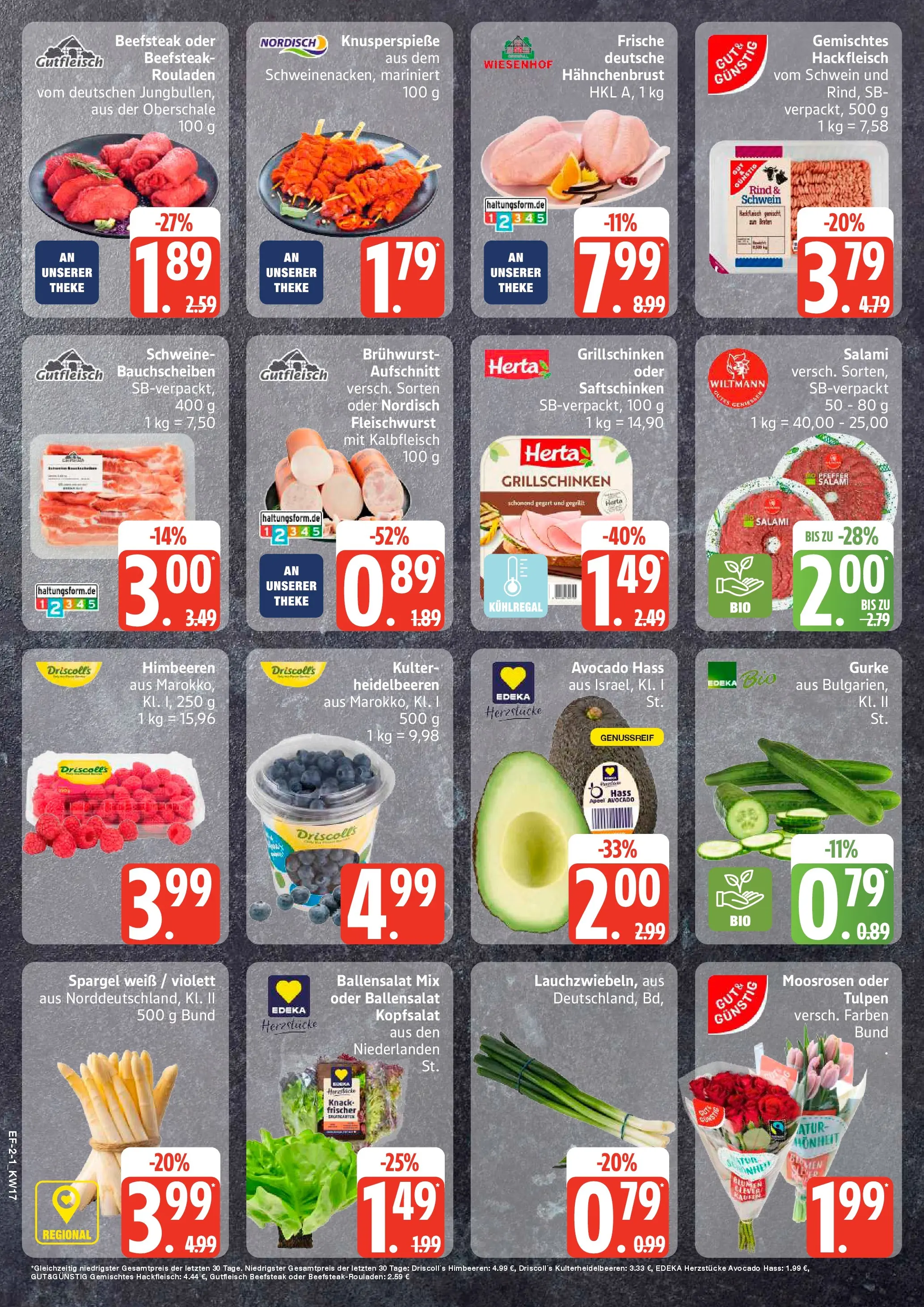 Edeka prospekt Hamburg	 (ab 20.04.2026) » Angebote Online | Seite: 2 | Produkte: Himbeeren, Spargel, Salami, Hackfleisch