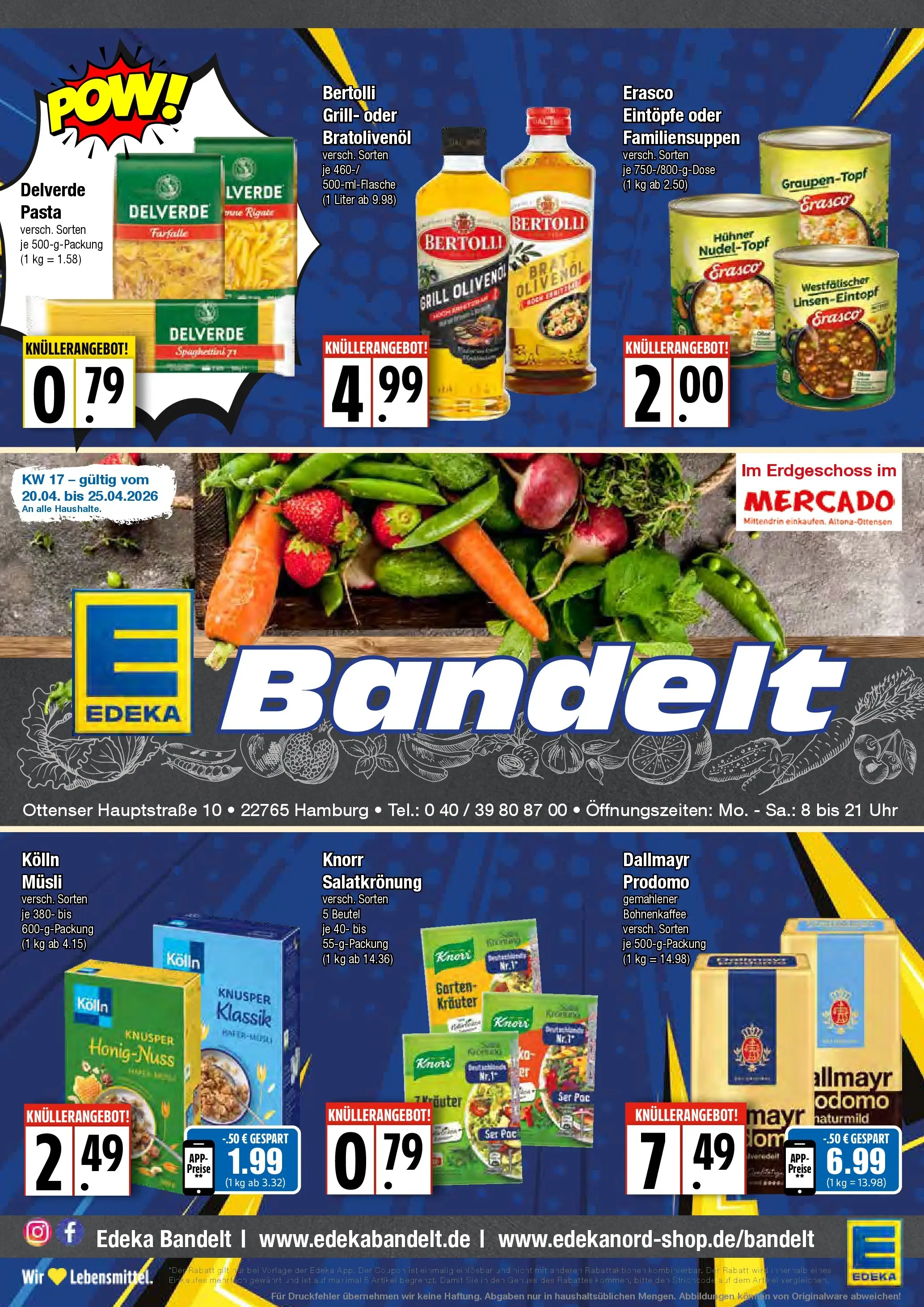 Edeka prospekt Hamburg	 (ab 20.04.2026) » Angebote Online | Seite: 1 | Produkte: Grill, Kolln, Dressing, Pasta