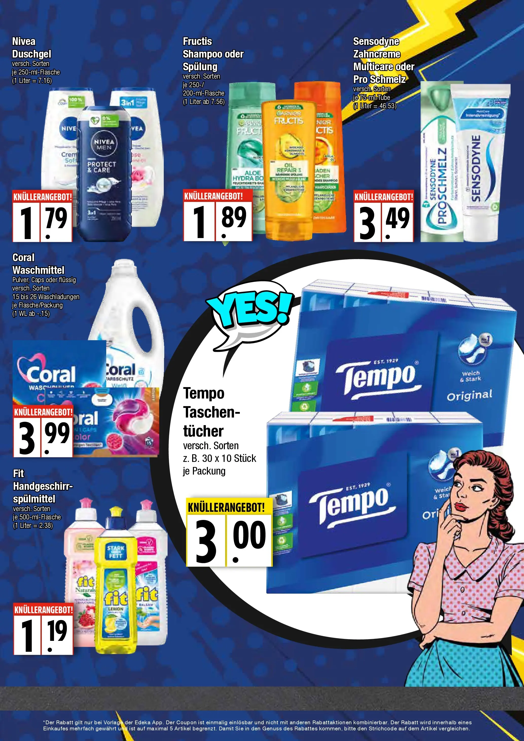 Edeka prospekt Hamburg	 (ab 20.04.2026) » Angebote Online | Seite: 5 | Produkte: Coral waschmittel, Shampoo, Tempo, Shower Gel
