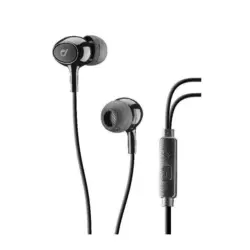 Слушалки с микрофон Cellularline ACOUSTIC черни , IN-EAR (ТАПИ)